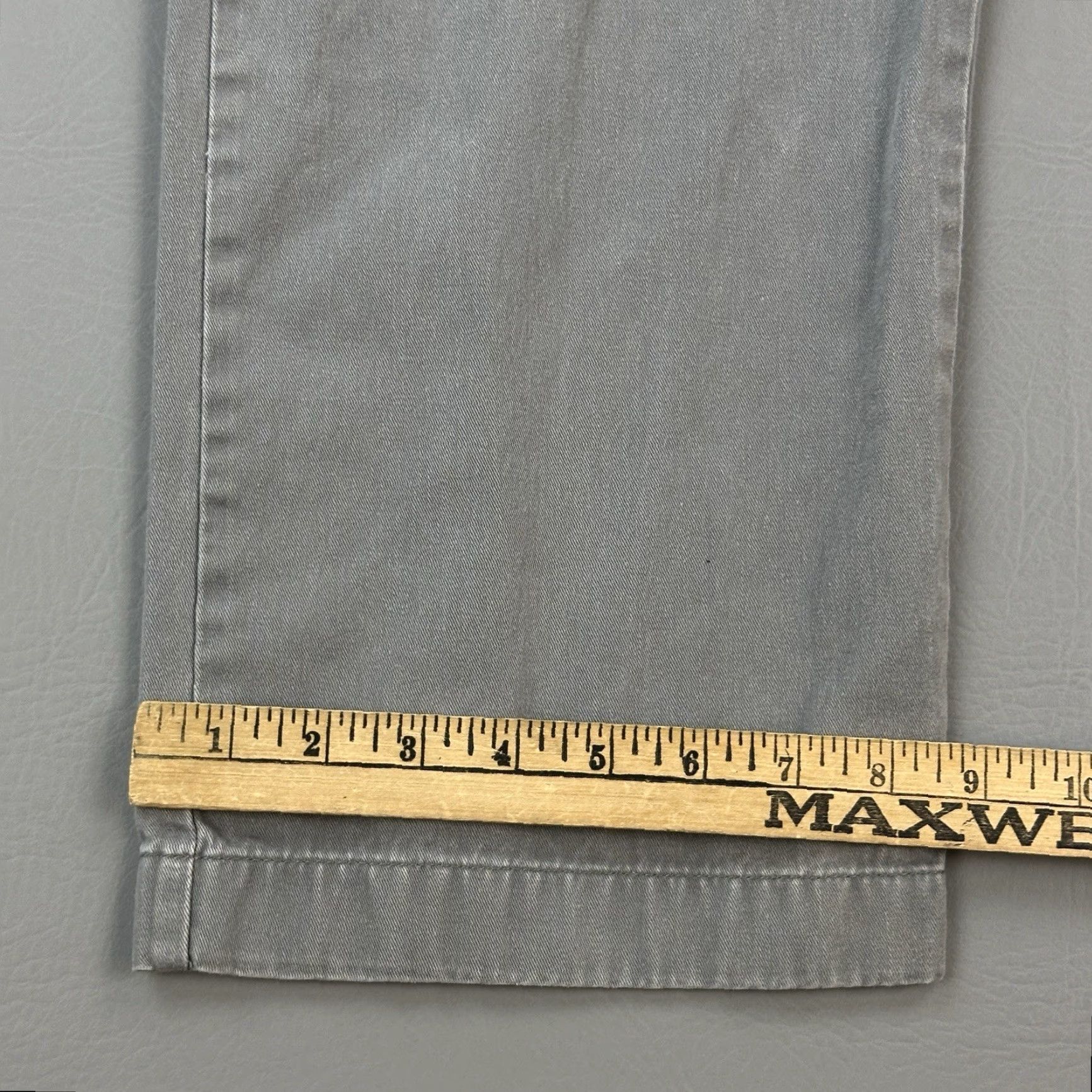 Vintage Southern Marsh Pants Mens 32x32 Gray Flat Front Chino Preppy Casual Stripeless Style Regular Fit Mens Pants Size US 32 / EU 48 - 4 Thumbnail