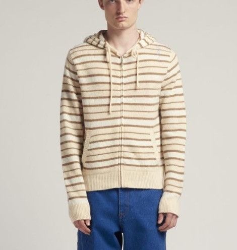 Marni o1f1d3z0326 Striped Cashmere Blend Cardigan in Multicolor Size US L / EU 52-54 / 3 - 1 Thumbnail