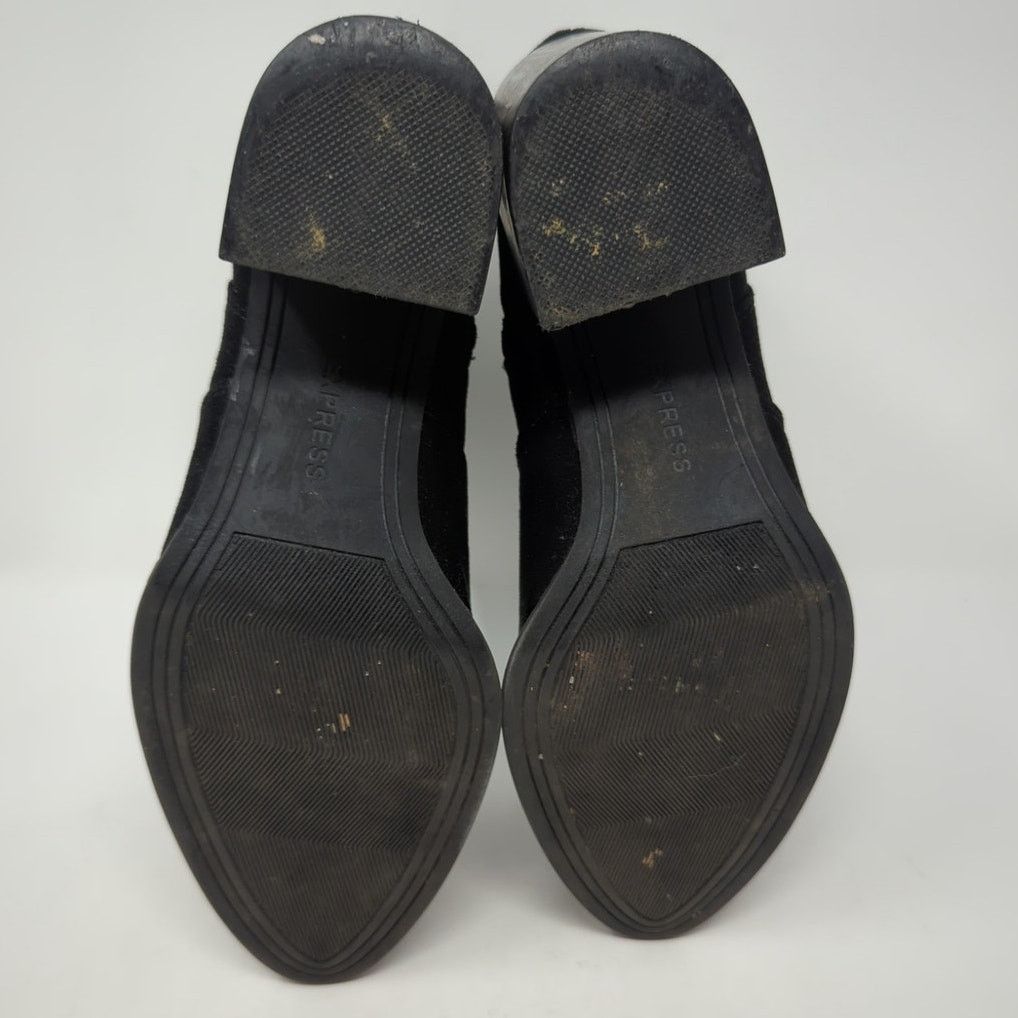 Express Express Faux Suede Black Heeled Chelsea Boots Womens Size 8 Size US 8 / IT 38 - 7 Thumbnail
