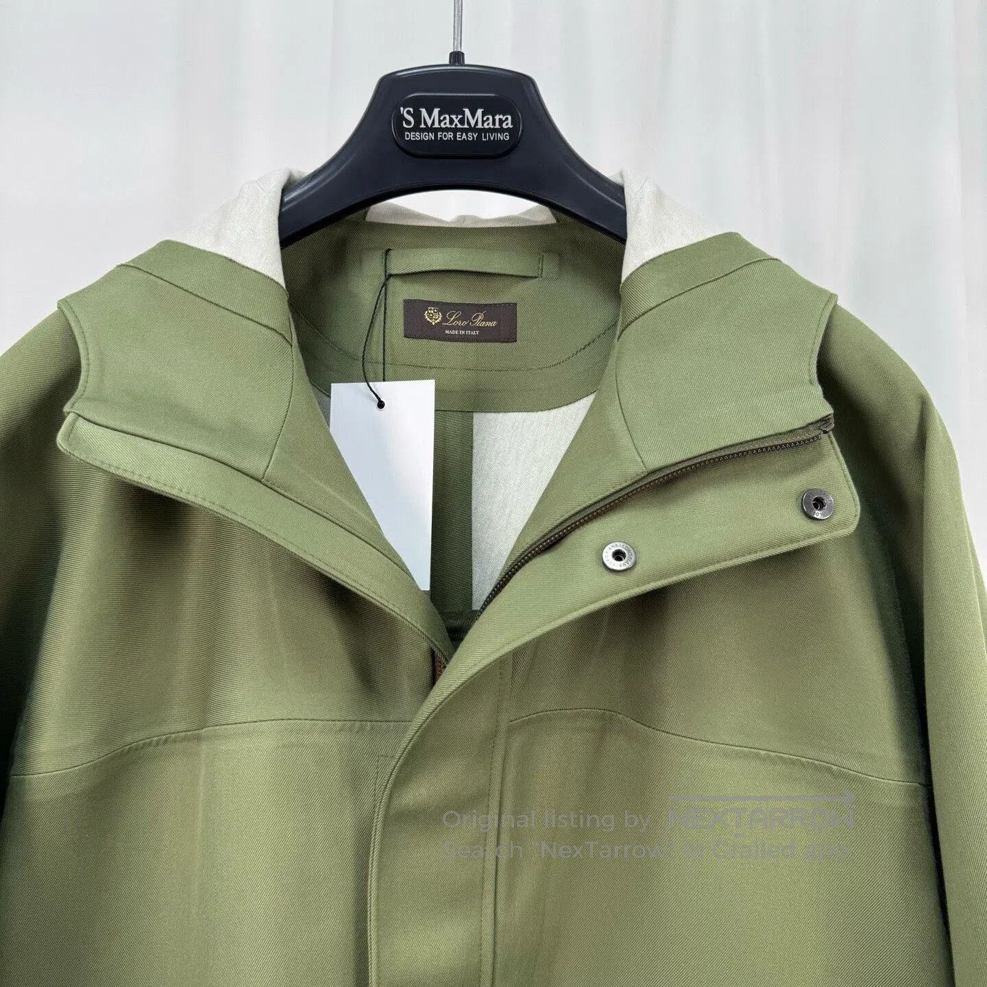 Loro Piana new thick silk hooded jacket. Size XS / US 0-2 / IT 36-38 - 3 Thumbnail