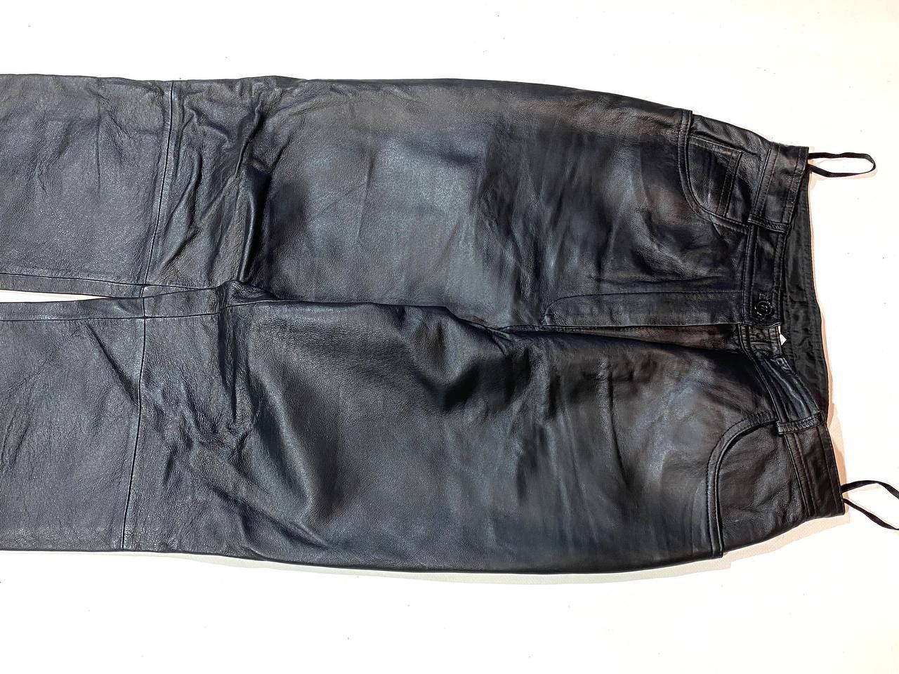 Leather × Vintage Yuppie Company Leather Pants Size 30" / US 8 / IT 44 - 3 Thumbnail