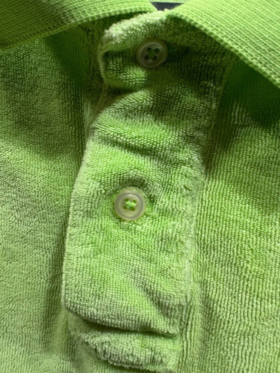 Vintage Polo Ralph Lauren Polo Pile Shirt Fluorescent Green Size US XL / EU 56 / 4 - 2 Thumbnail