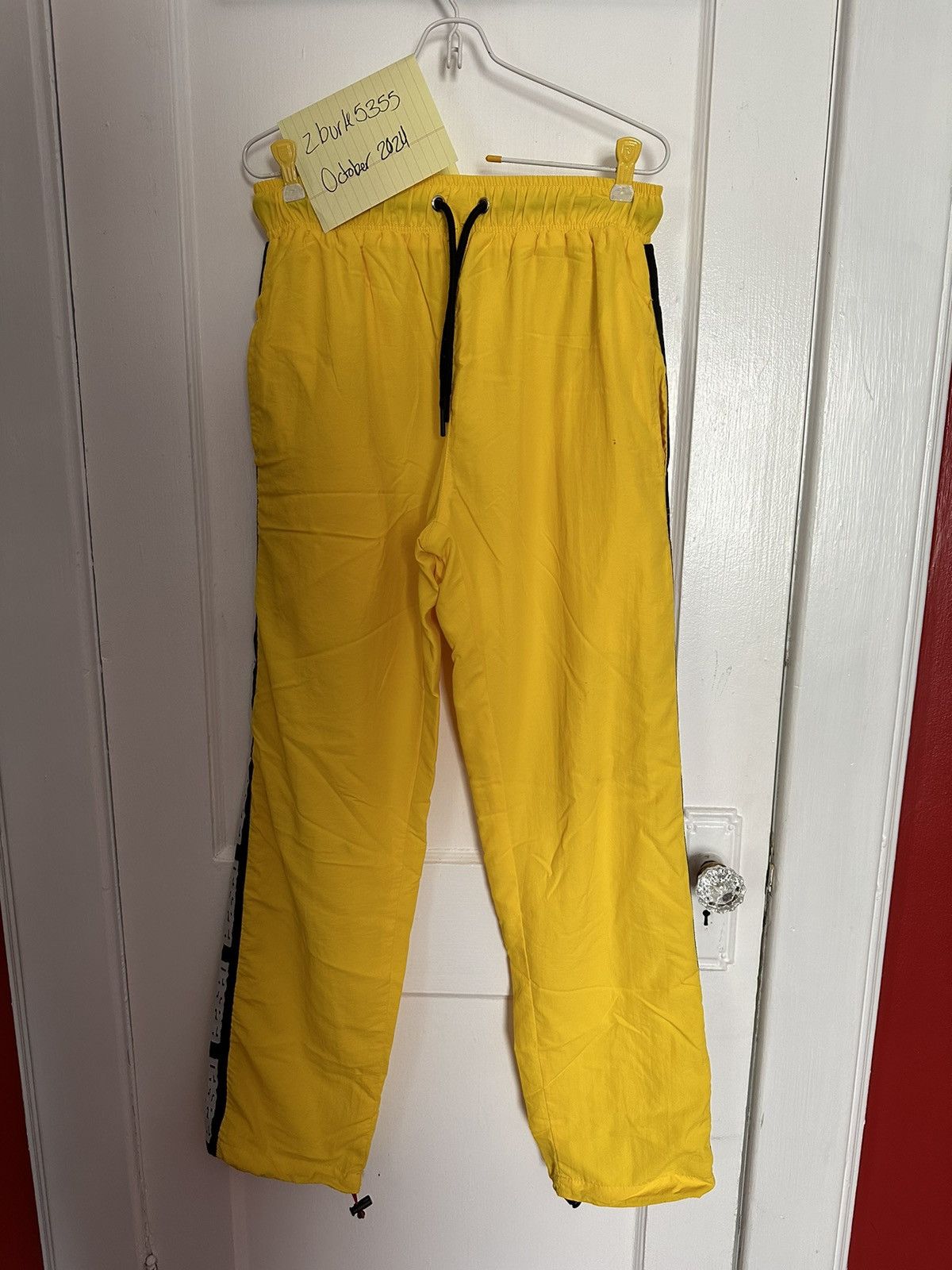 Erased Project Erased Project - Nylon pant - Medium - Yellow Size US 32 / EU 48 - 1 Thumbnail