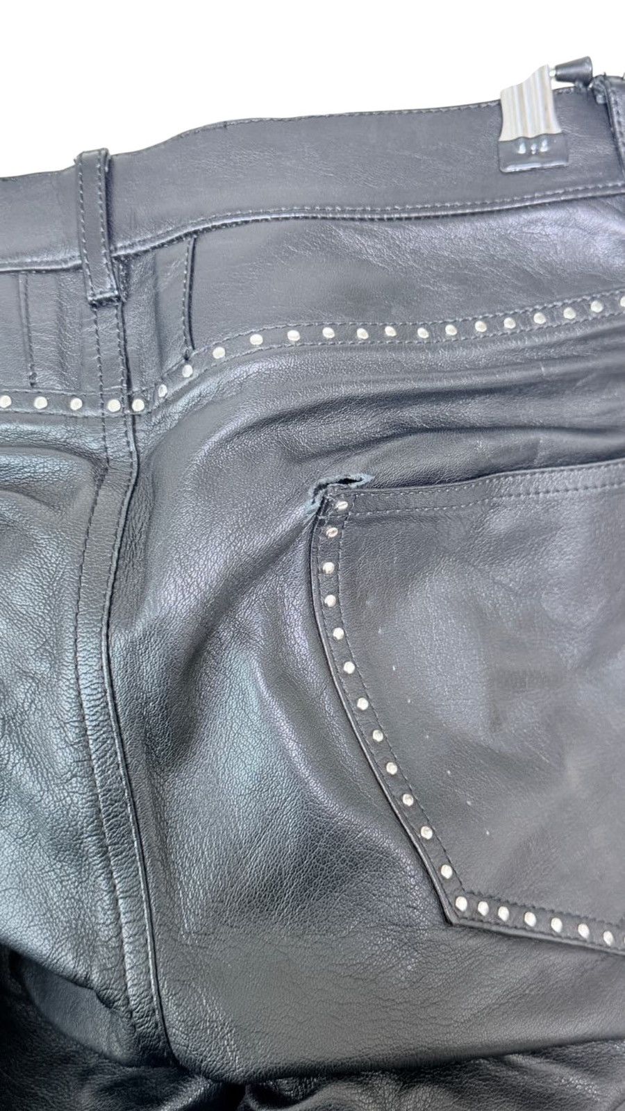 Saint Laurent Paris *rare* 14SS Saint Laurent Paris Studded Leather Pants Size US 29 - 3 Thumbnail