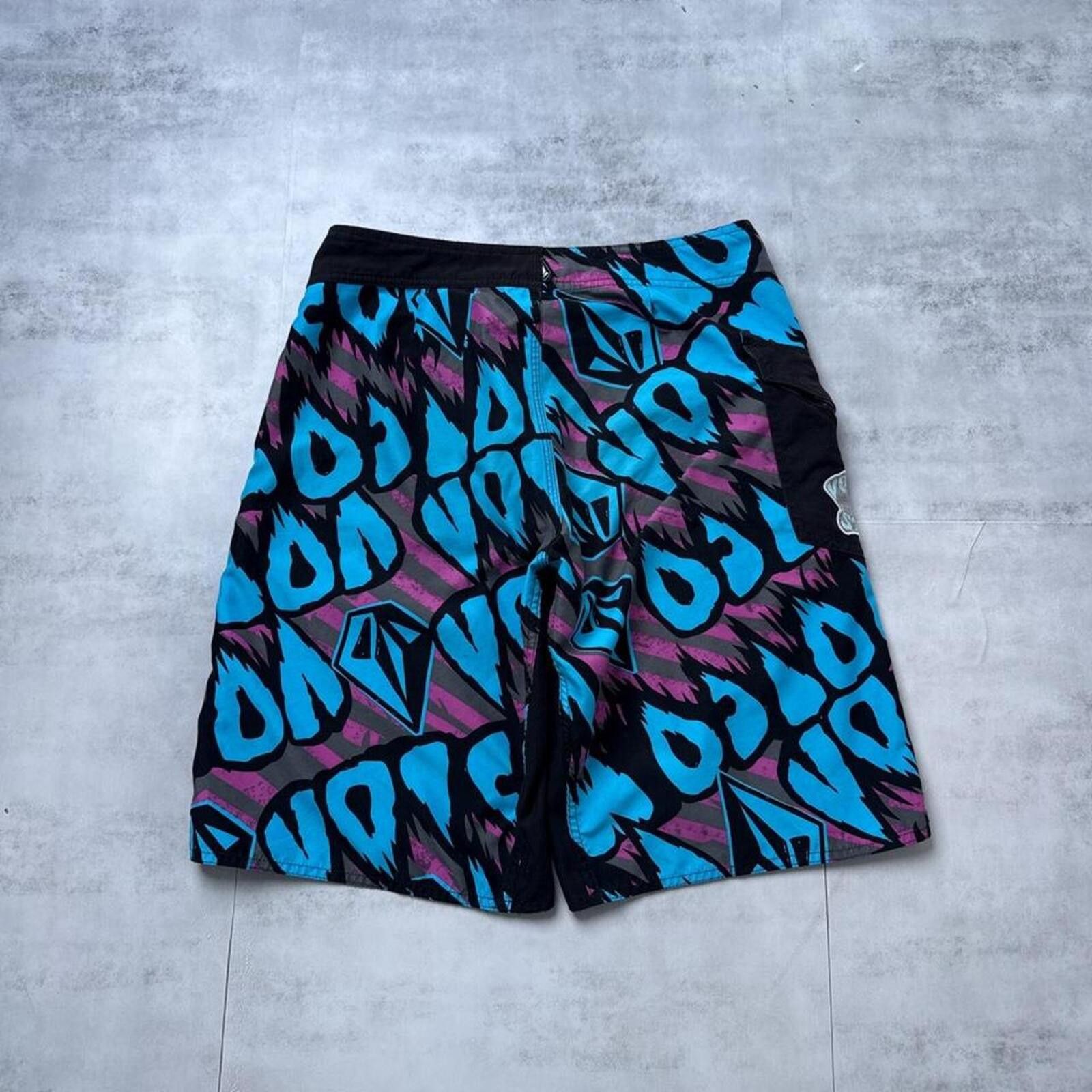 Volcom Y2K Volcom 00s blue surf board shorts Size US 34 / EU 50 - 2 Thumbnail