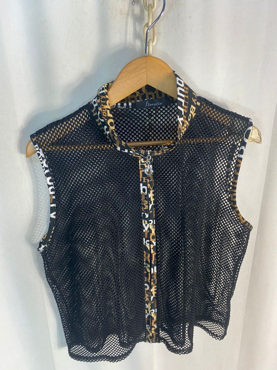 Other Floralia net croptop zipper vest Size M / US 6-8 / IT 42-44 - 4 Thumbnail