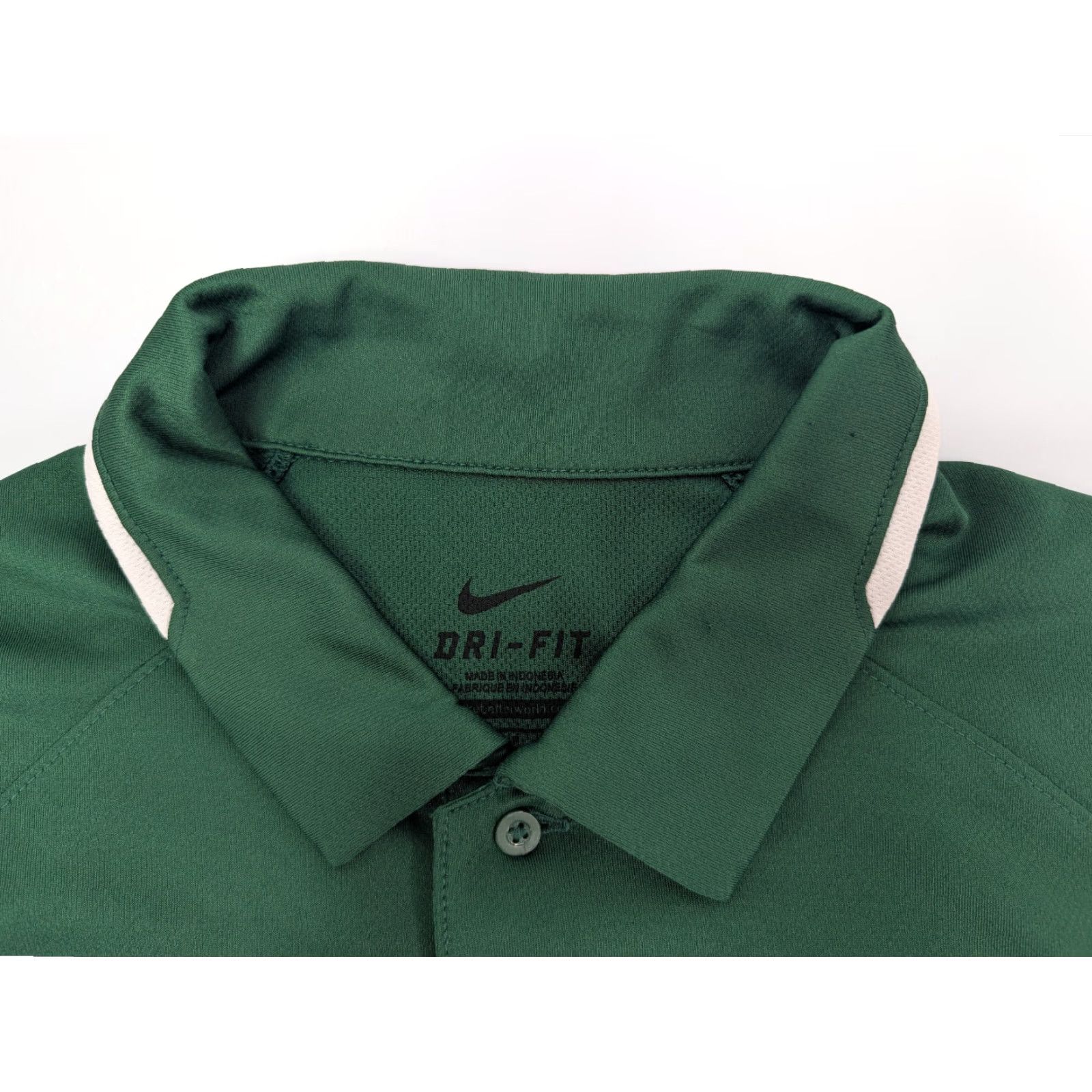 Nike Nike Golf Shirt Mens Small Green White Polo Sideline Dri Fit Athletic 706710 Size US S / EU 44-46 / 1 - 6 Thumbnail