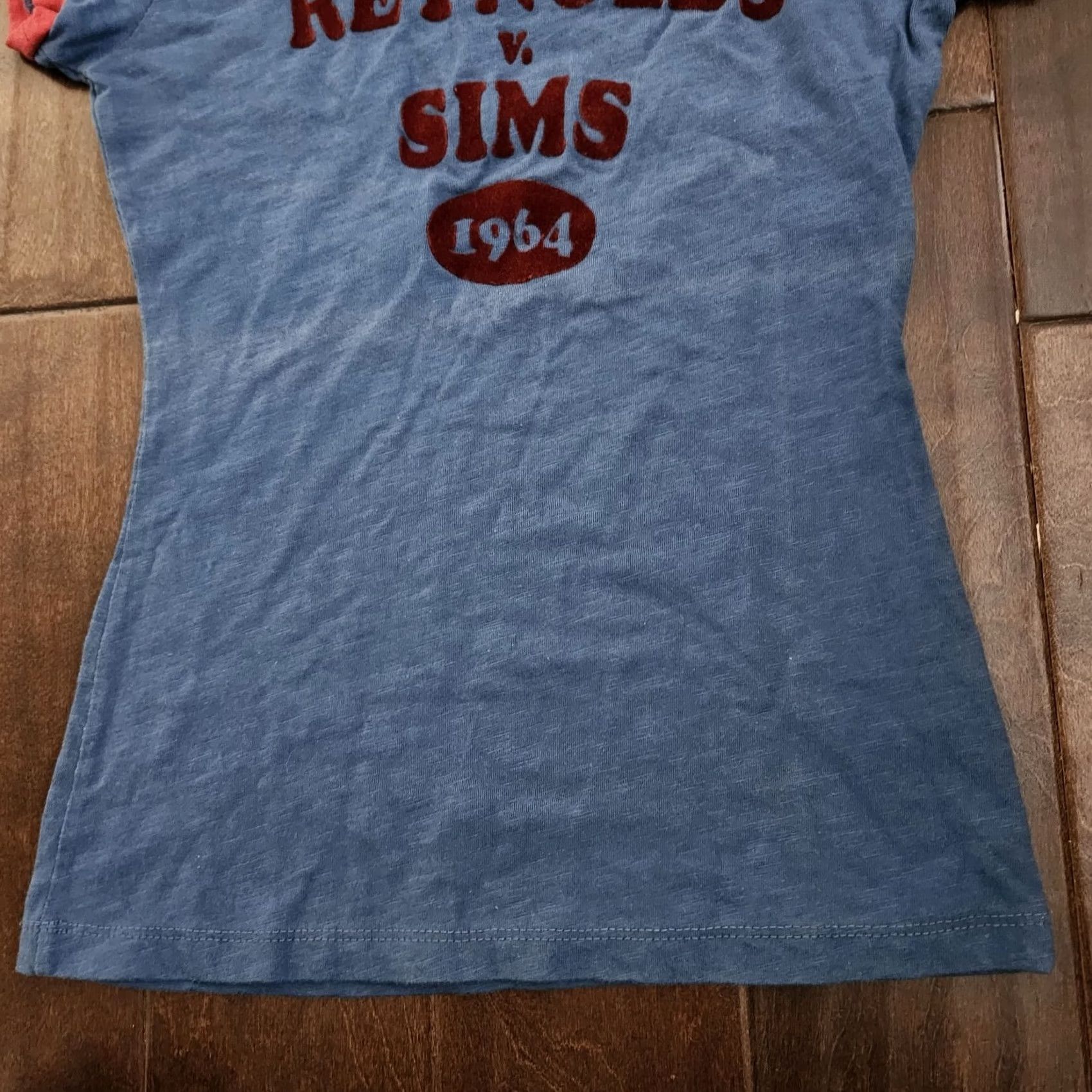 Vintage Ringer Shirt Wxs M Blue Red Size M / US 6-8 / IT 42-44 - 3 Thumbnail