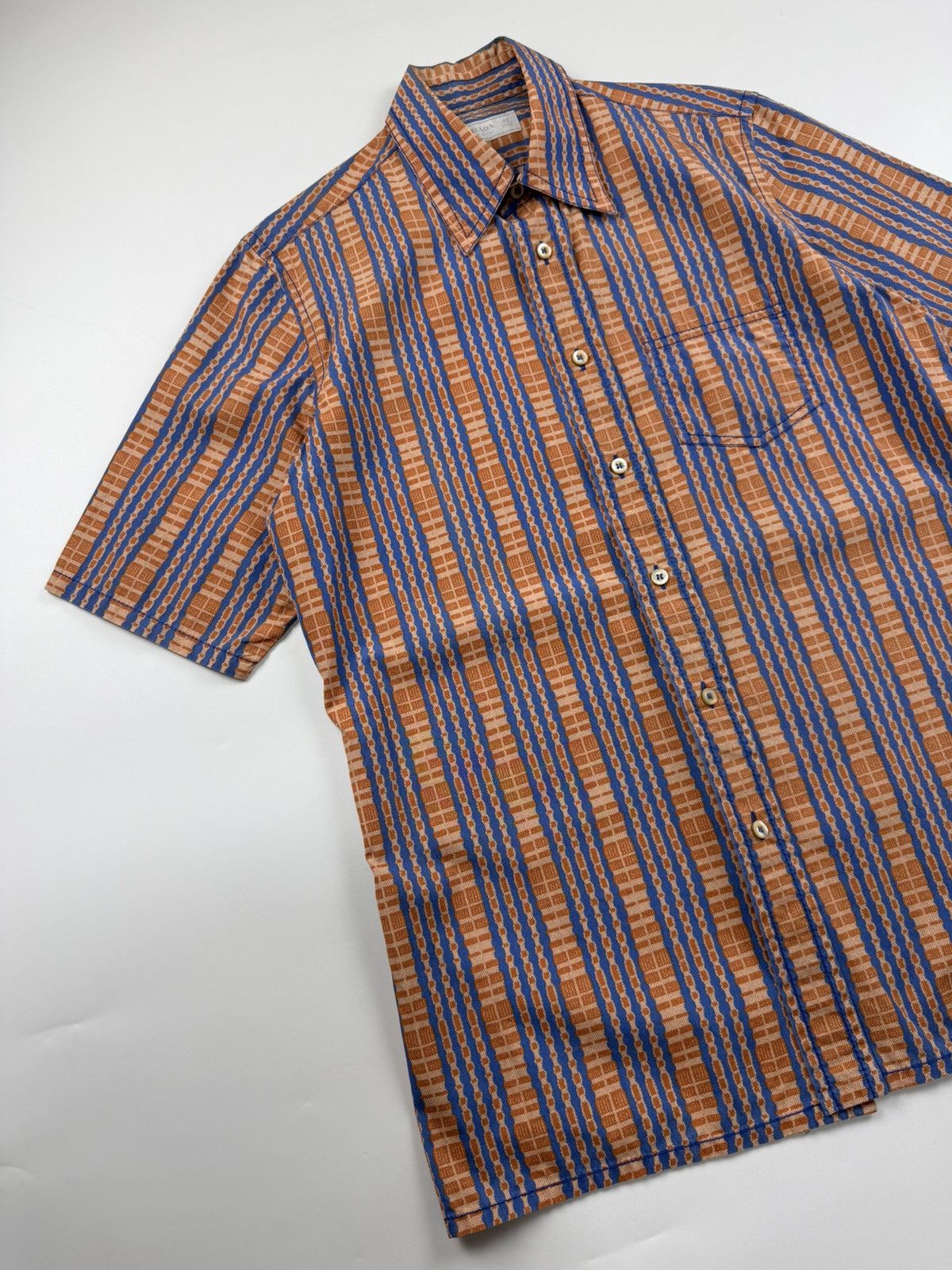 Prada Prada S/S’08 Sambalpuri Pattern Shirt Size US M / EU 48-50 / 2 - 4 Thumbnail
