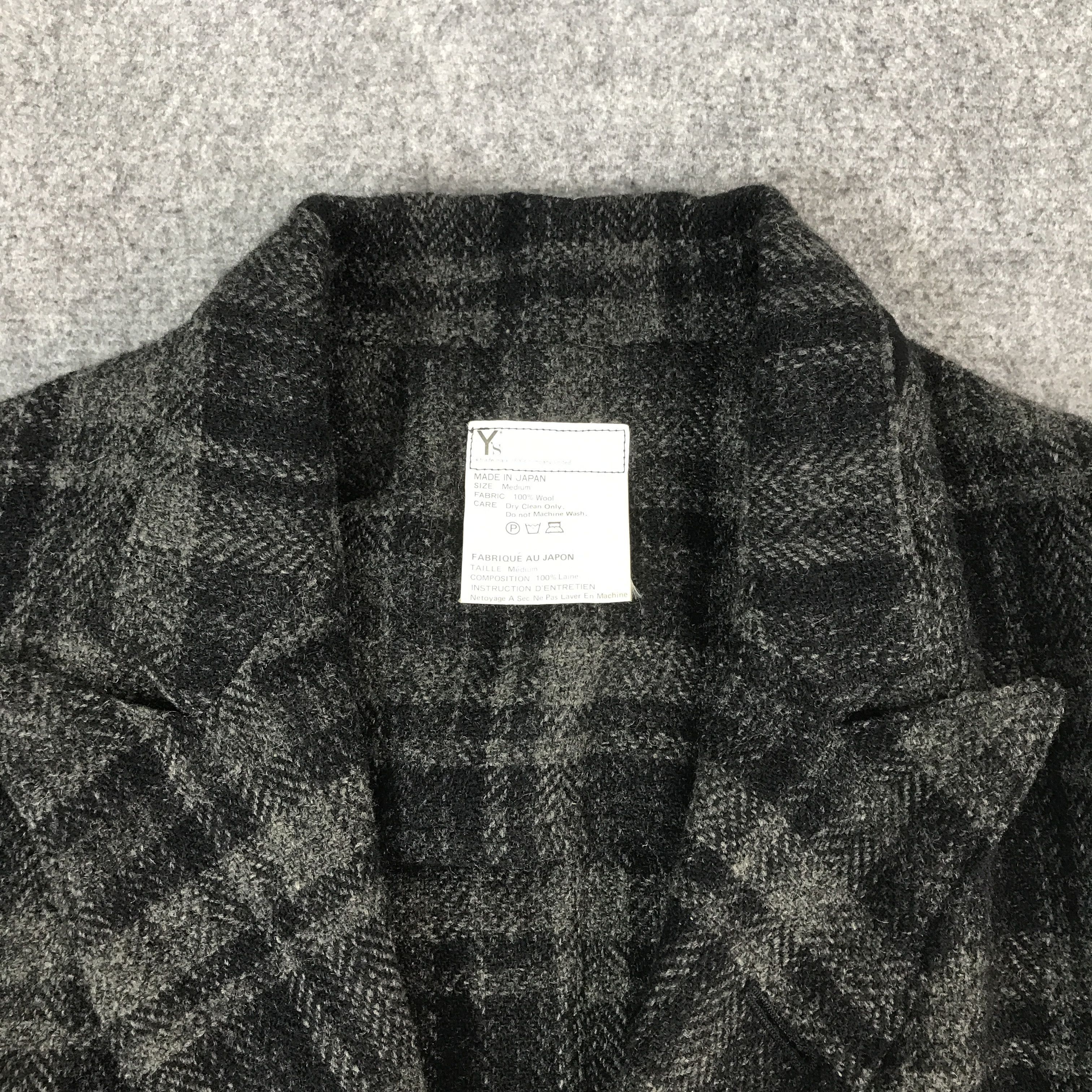 Y's Vintage Y's Oversized Design Wool coat jacket Size US M / EU 48-50 / 2 - 8 Thumbnail