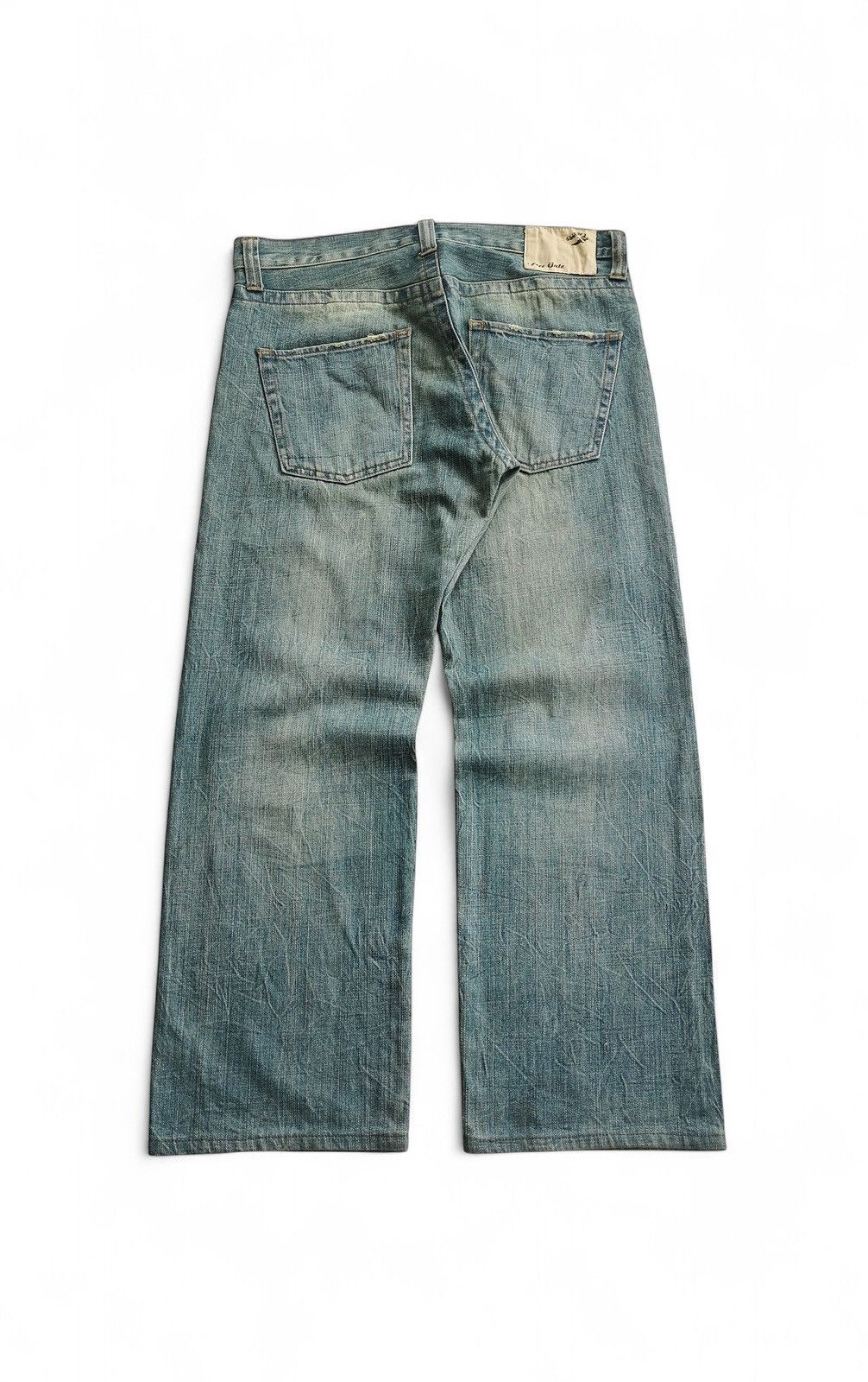 Kapital Free Gate Ripped Mud Wash Jeans Size US 34 / EU 50 - 3 Thumbnail