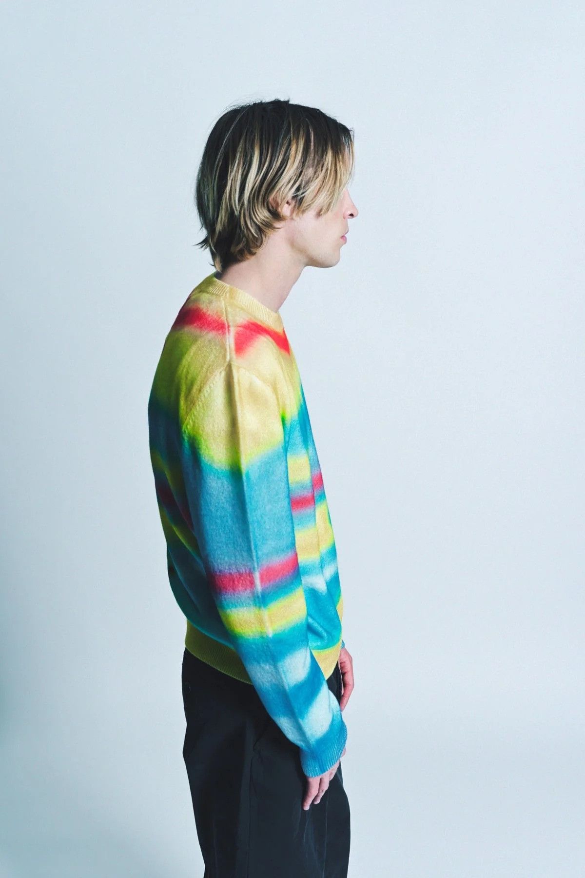 The Elder Statesman $2295 The Elder Statesman Graffiti Crewneck Sweater Size US L / EU 52-54 / 3 - 4 Thumbnail