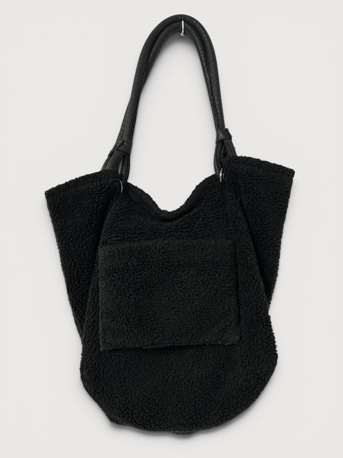 Maison Margiela “Noir Nomade” Reversible Shearling Tote Bag Size ONE SIZE - 6 Thumbnail