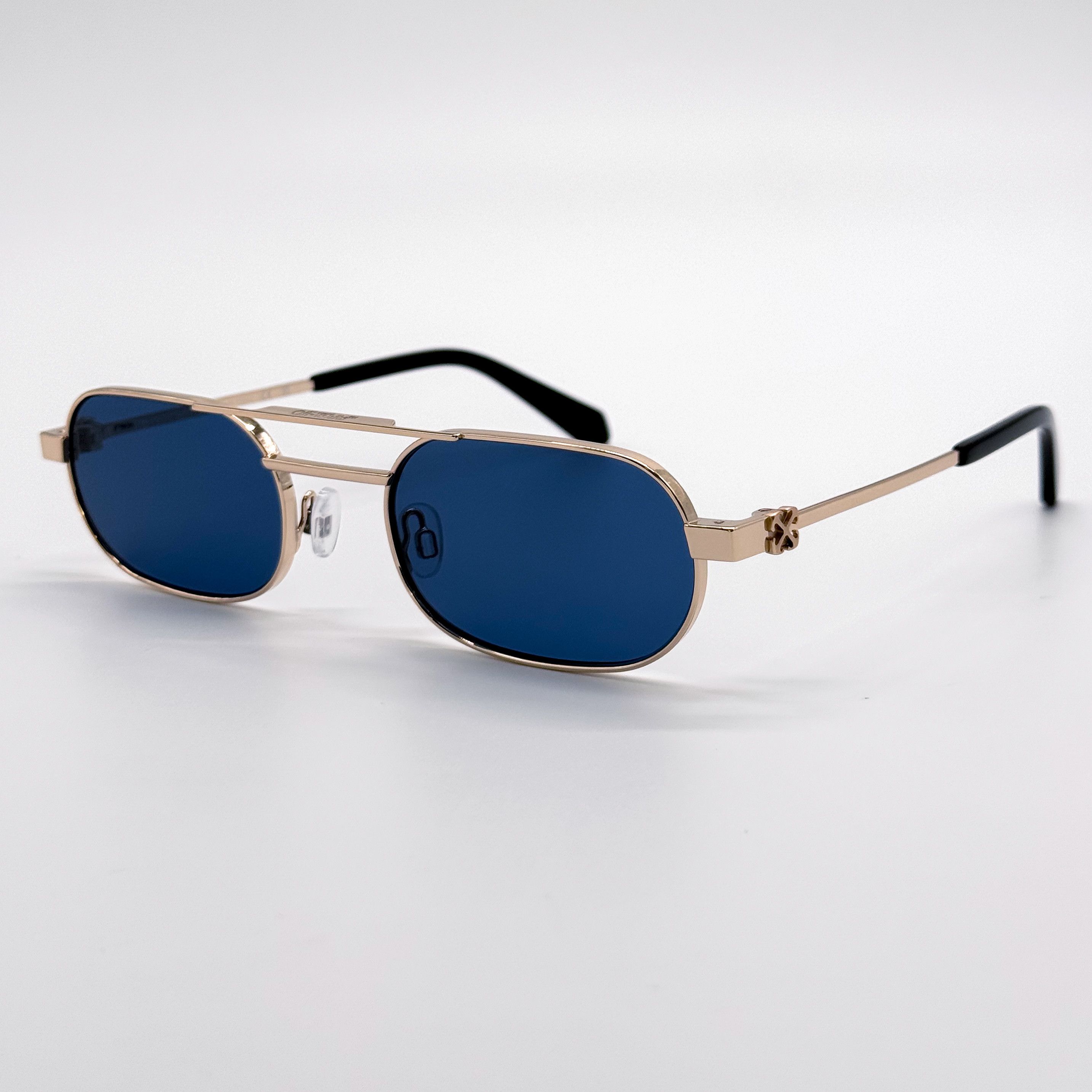 Off-White NEW OFF-WHITE OERI123 VAIDEN 7645 SUNGLASSES WOMEN OVAL GOLD Size ONE SIZE - 1 Thumbnail