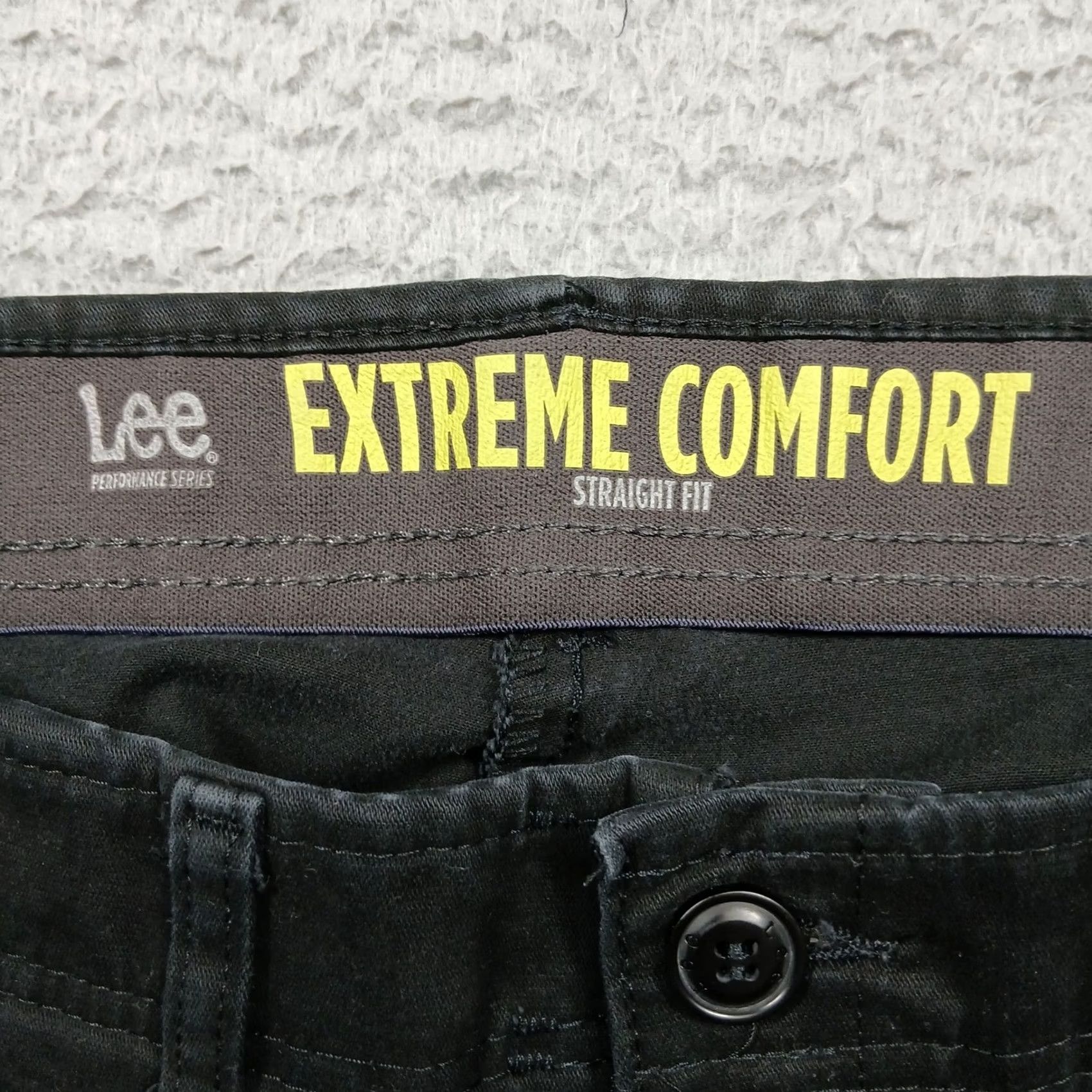 Lee Lee Extreme Comfort Pants Men 32x33 Black Straight Fit Performance Size US 32 / EU 48 - 4 Thumbnail