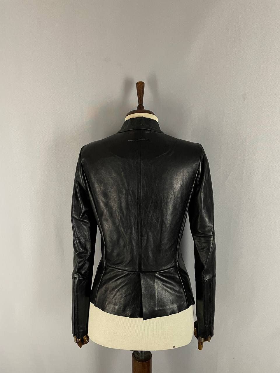 Maison Margiela Maison Margiela Leather Biker Black Jacket Size US XS / EU 42 / 0 - 7 Thumbnail