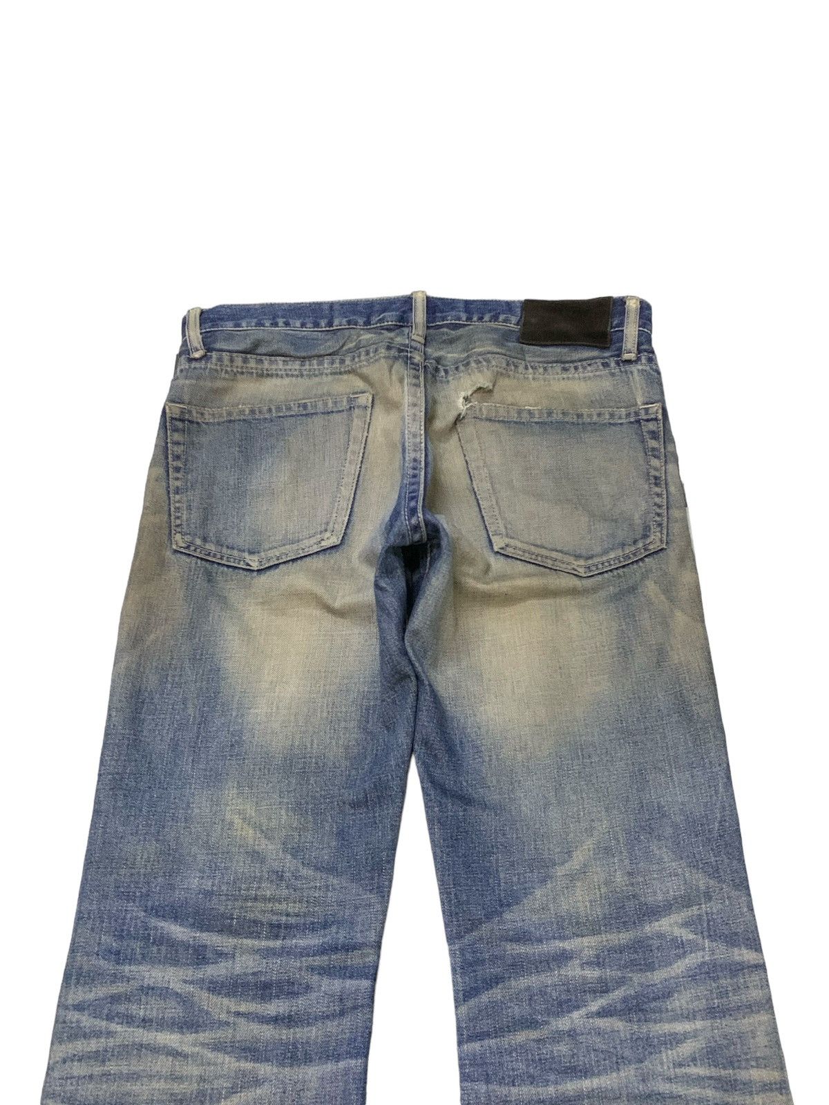 Hysteric Glamour × Japanese Brand Disrev Japan Mud Wash Flared Faded Jeans Size US 32 / EU 48 - 9 Thumbnail