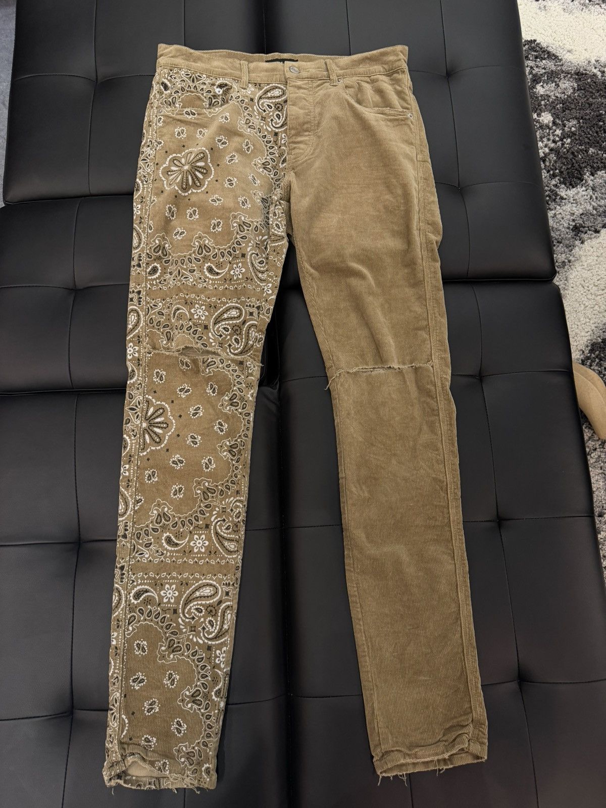 Purple Brand Size 32 - Purple Brand Bandana Print Corduroy Jeans Size US 32 / EU 48 - 1 Thumbnail