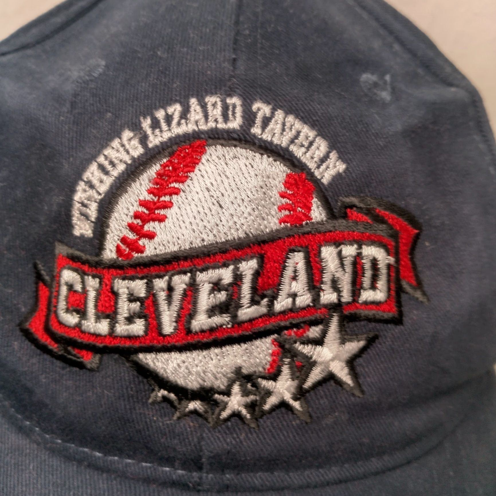 Vintage Winking Lizard Tavern Cleveland All Star Game Baseball Cap Hat Adjustable Embroidered Richardson Men One Size Blue Cotton Canvas Cap Size ONE SIZE - 3 Thumbnail