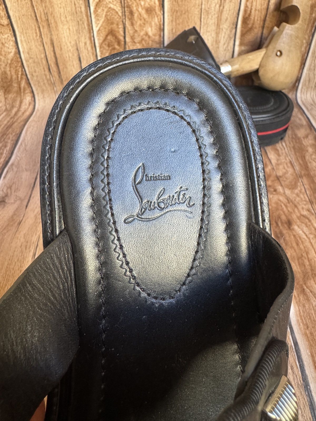 Christian Louboutin Rare Crog studded leather sandals Size US 7.5 / EU 40-41 - 15 Thumbnail