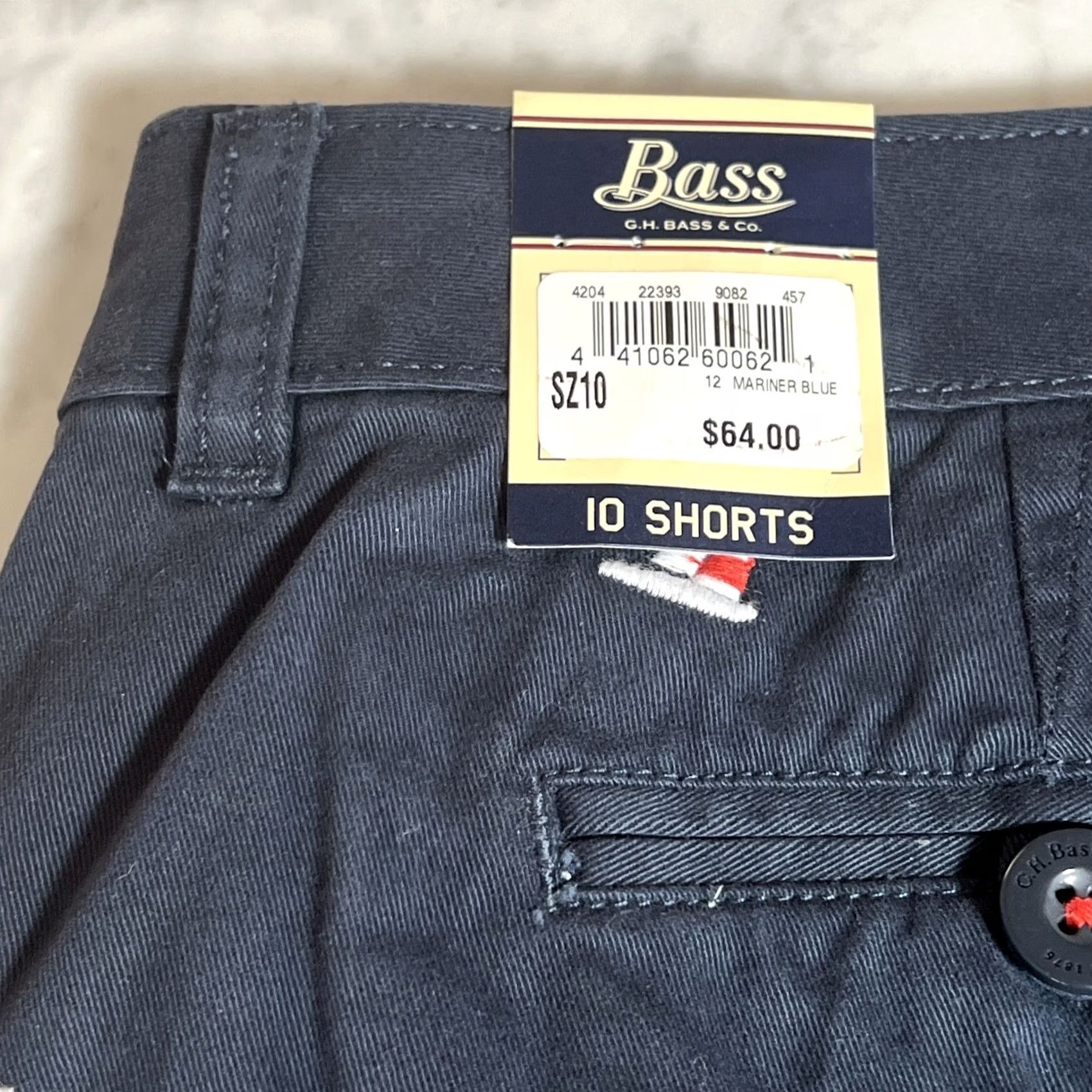 Vintage GH Bass Heritage Shorts Women’s 10 Navy Sailboat Pattern Nautical Flat Front Size 32" / US 10 / IT 46 - 5 Thumbnail