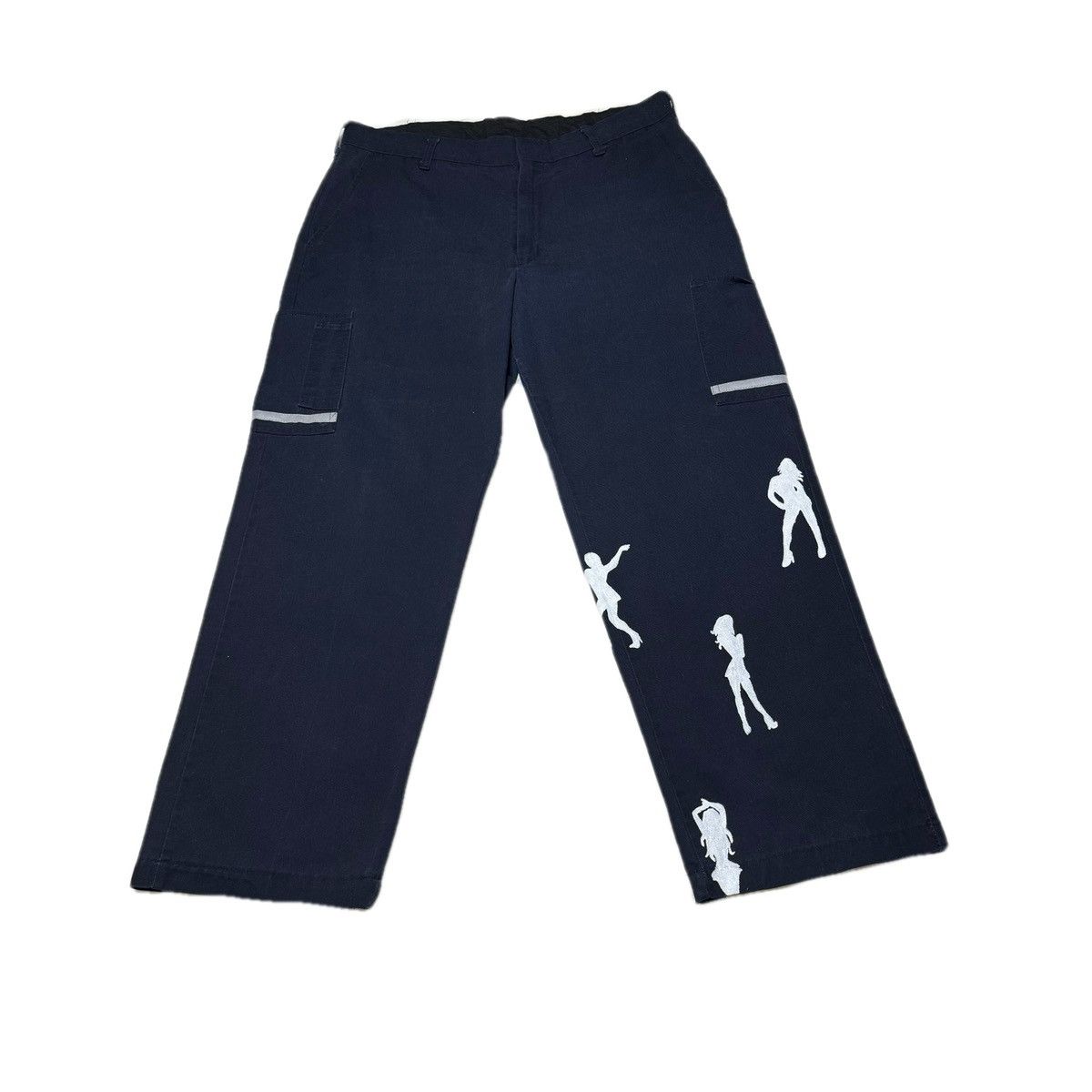 Vintage Custom Blue Cargo Pants Size US 36 / EU 52 - 1 Thumbnail