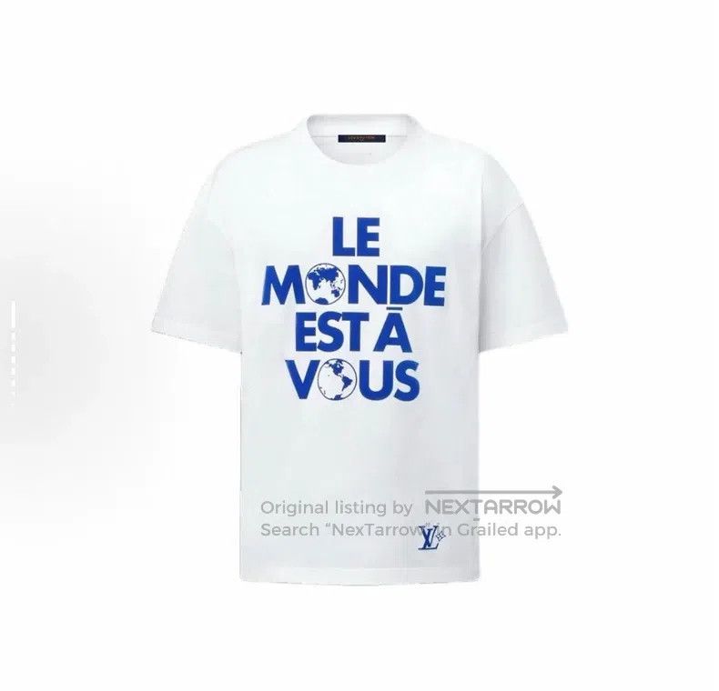 Louis Vuitton Louis Vuitton New Flocked Printed Earth Short Sleeve Size US XL / EU 56 / 4 - 9 Thumbnail
