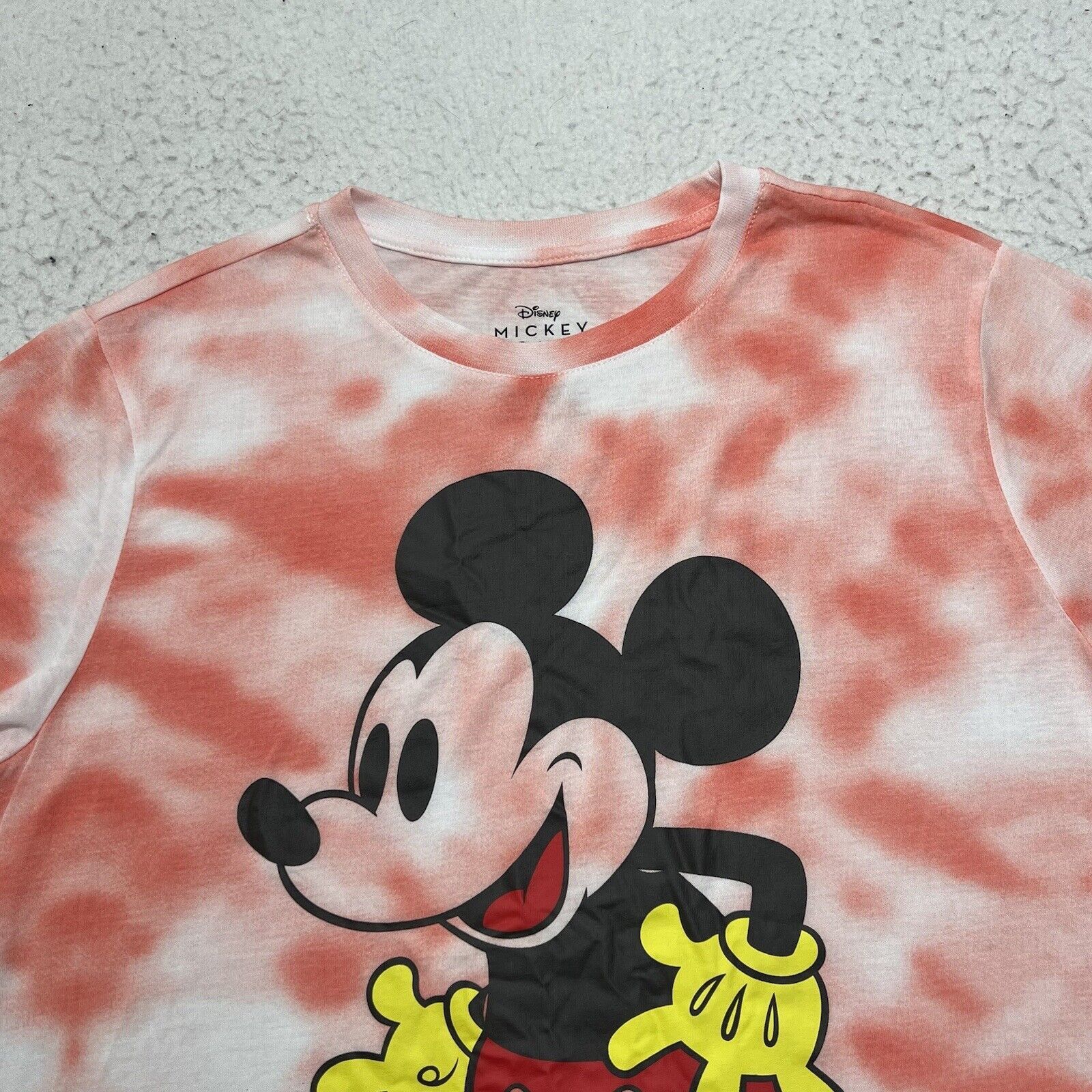 Disney Disney Mickey Mouse XXL Tee Pink Tie Dye Graphic T Shirt Size XXL / US 16-18 / IT 52-54 - 4 Thumbnail