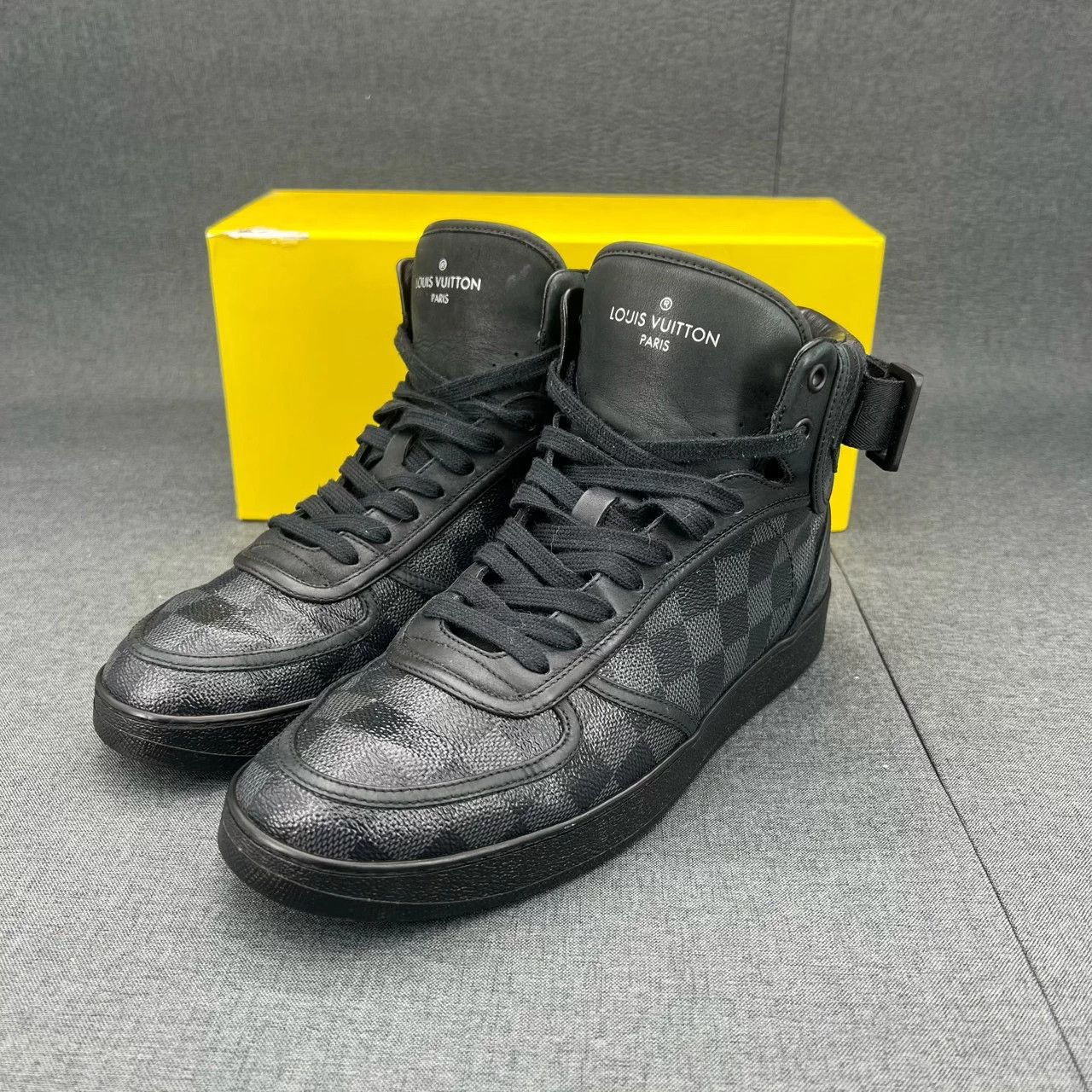 Louis Vuitton LV Rivoli Monogram Eclipse Black Grey 7 Original Box Size US 7 / EU 40 - 1 Thumbnail