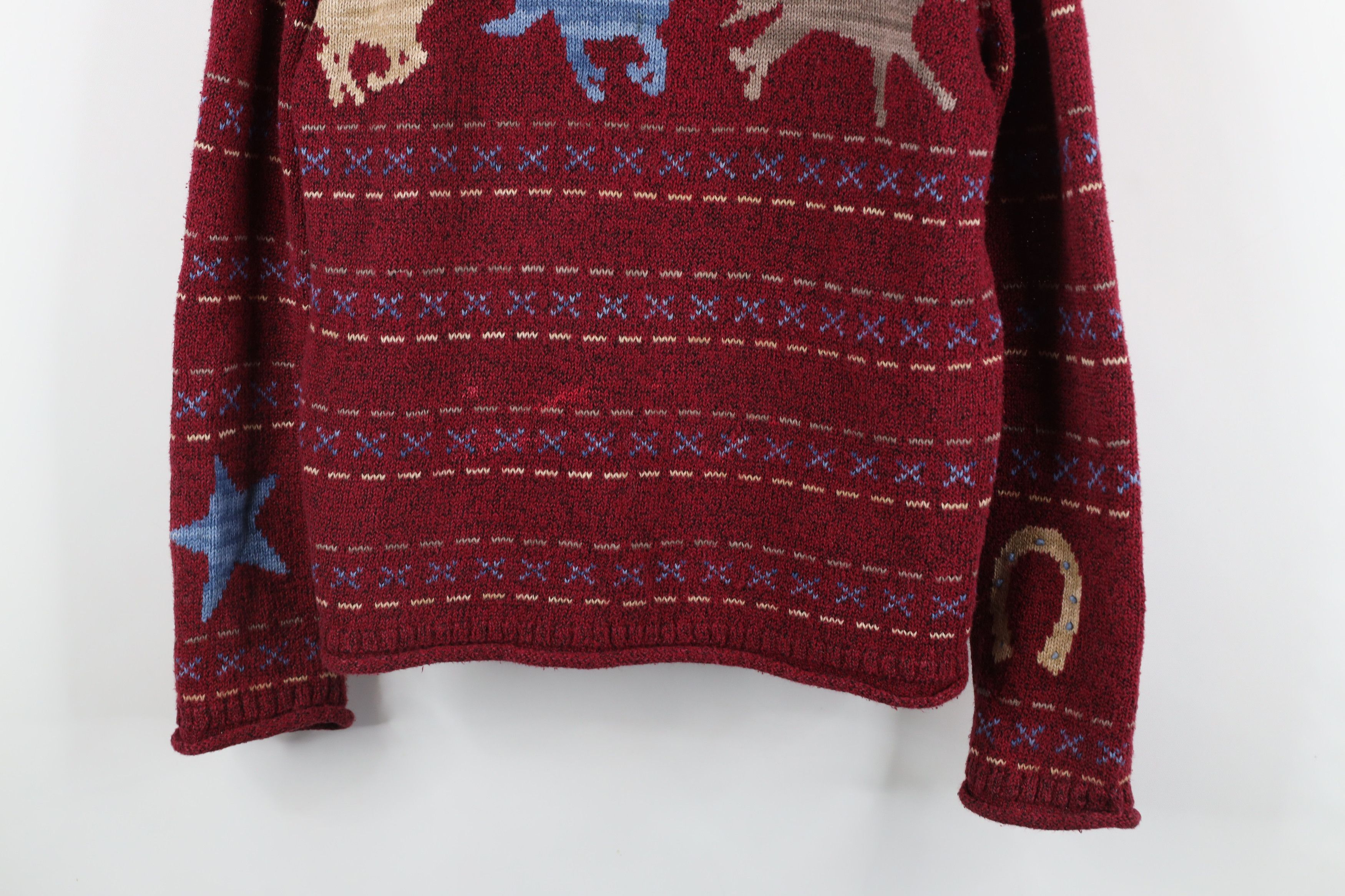 Vintage Vintage 90s Streetwear All Over Print Marled Knit Sweater Size M / US 6-8 / IT 42-44 - 3 Thumbnail