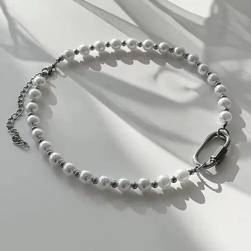 A$AP Rocky × Jewelry × Vintage Carabiner Pearl Stitch Necklace Size ONE SIZE - 3 Thumbnail