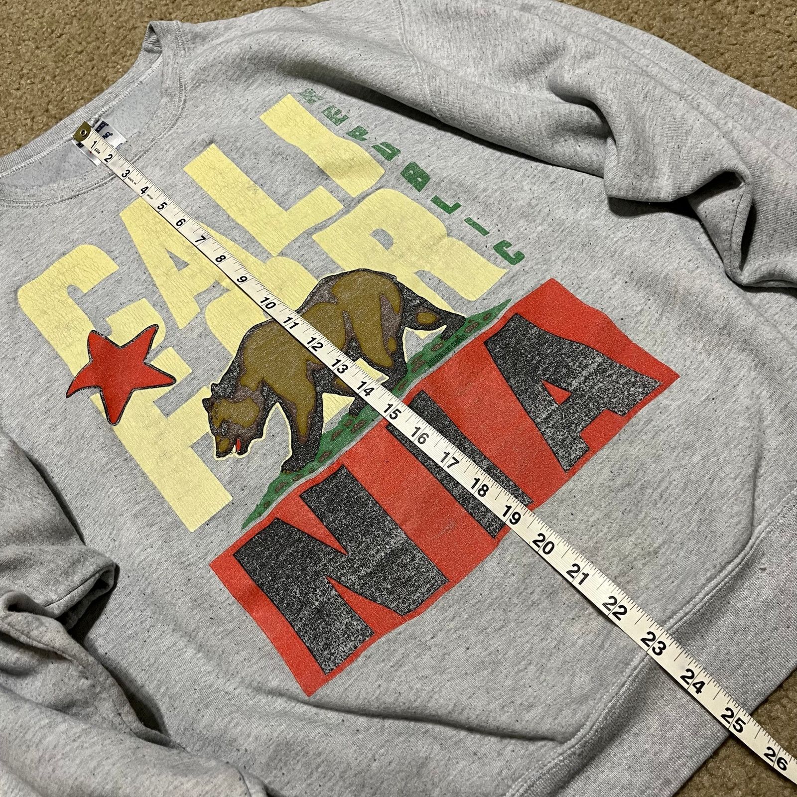 Other Vintage California Republic Graphic Grey Crewneck Large Size US L / EU 52-54 / 3 - 4 Thumbnail