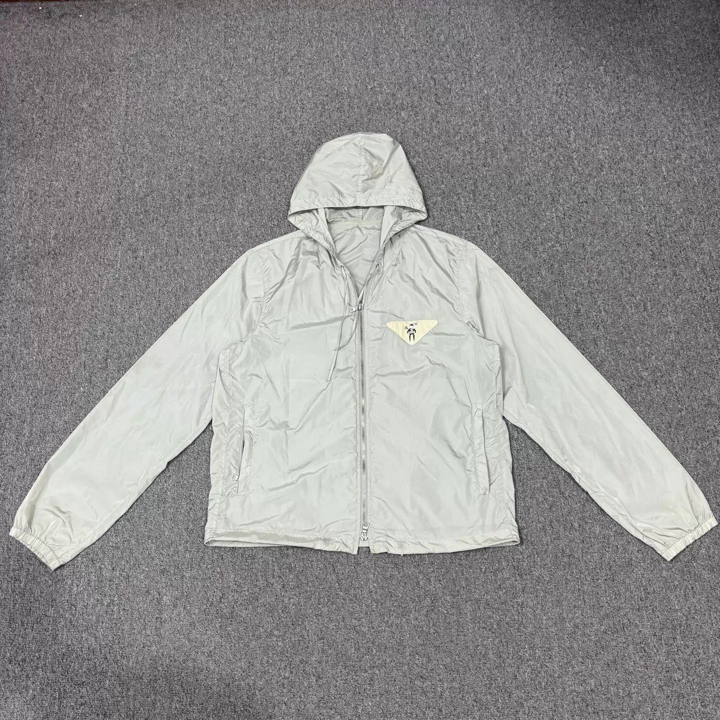 Prada Prada Triangle Logo Nylon Zip Jacket XL 95 New Size US XL / EU 56 / 4 - 1 Thumbnail