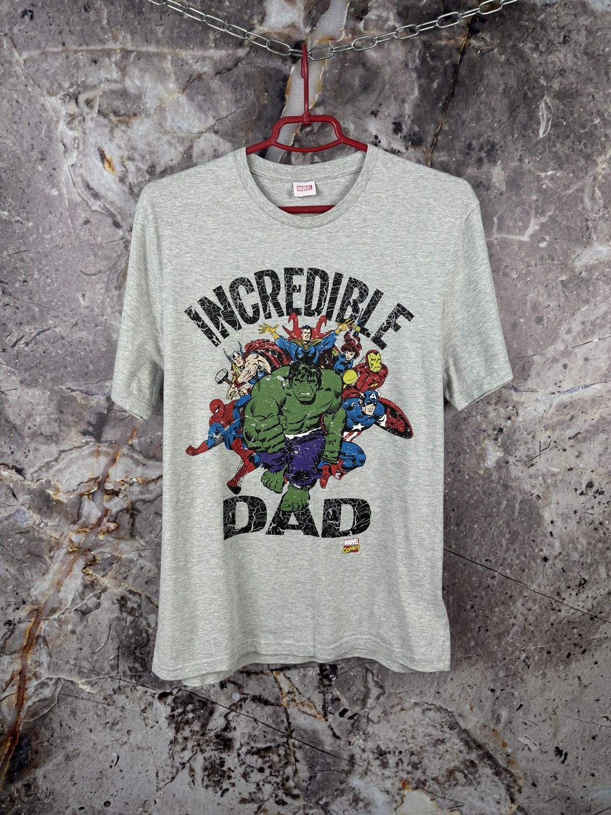 Marvel Comics Men’s Marvel Incredible Dad T-Shirt Comics Size Medium Size US M / EU 48-50 / 2 - 1 Thumbnail