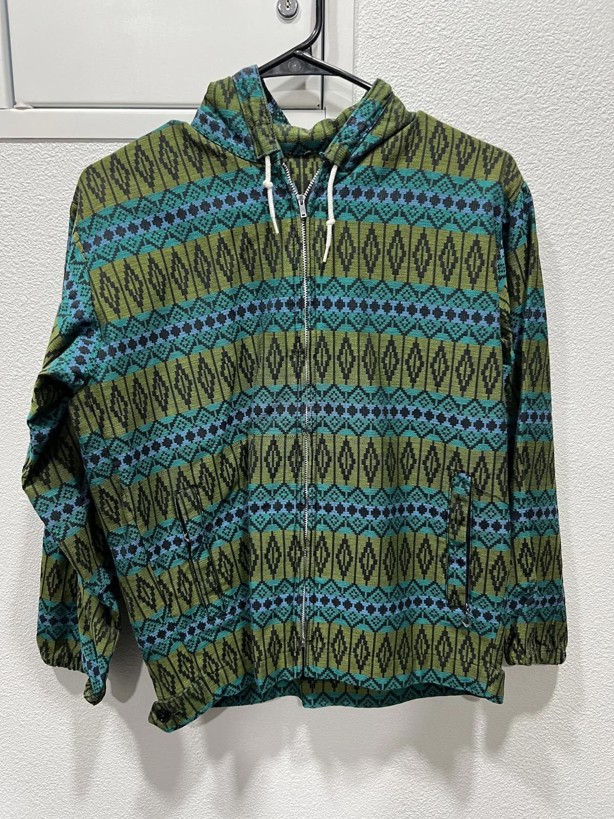 Other 50/60s Unique Pattern Zip up Jacket Lightweight Size US M / EU 48-50 / 2 - 2 Thumbnail