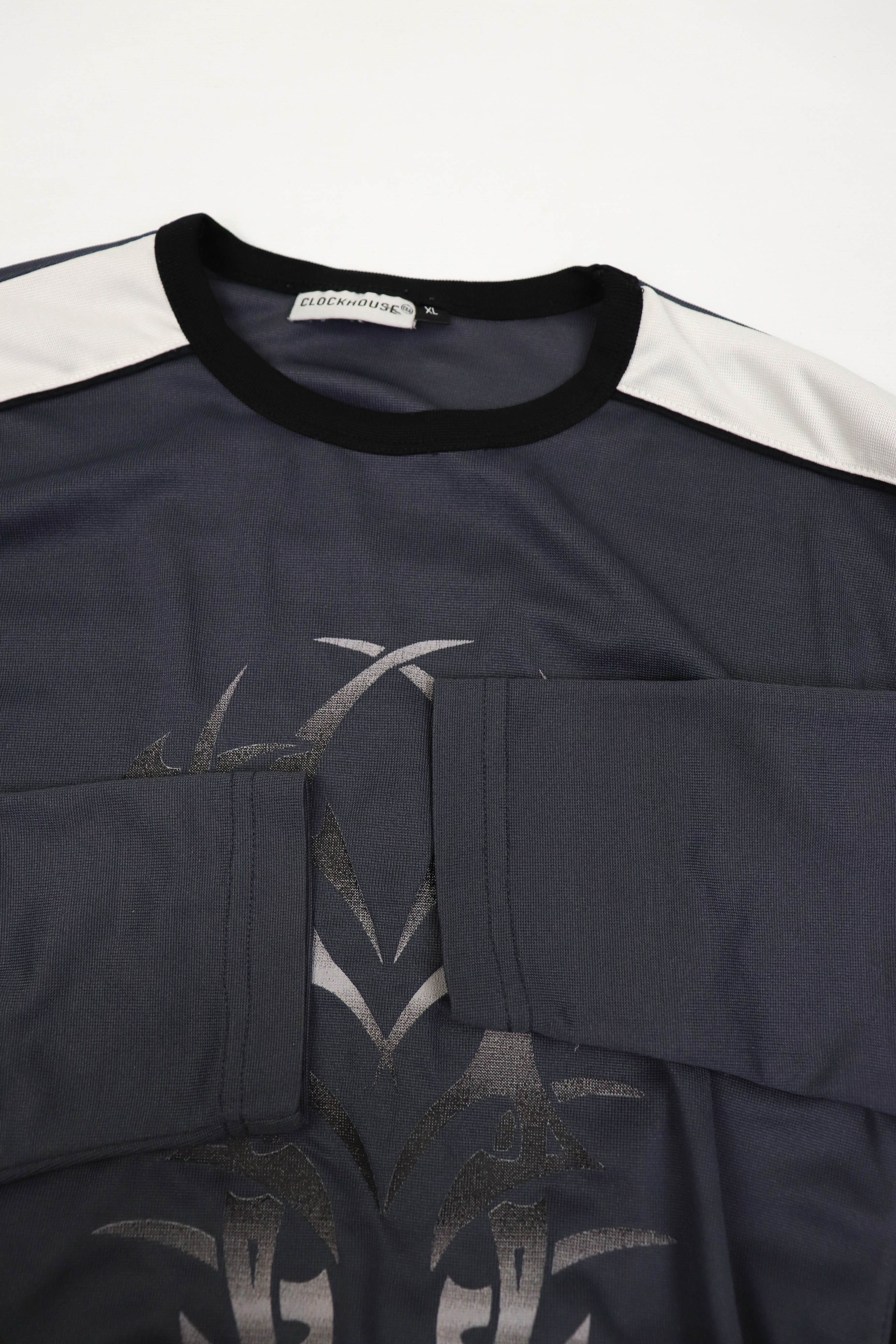 C&A Vintage Y2K Tribal Logo Graphics Mesh Jersey Long Sleeve Size US L / EU 52-54 / 3 - 10 Thumbnail