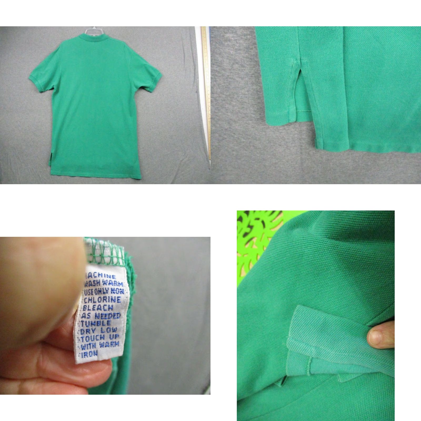 Polo Ralph Lauren VINTAGE Polo Ralph Lauren Shirt Large Men Green Short Sleeve Blue Pony Pony Size US L / EU 52-54 / 3 - 8 Thumbnail