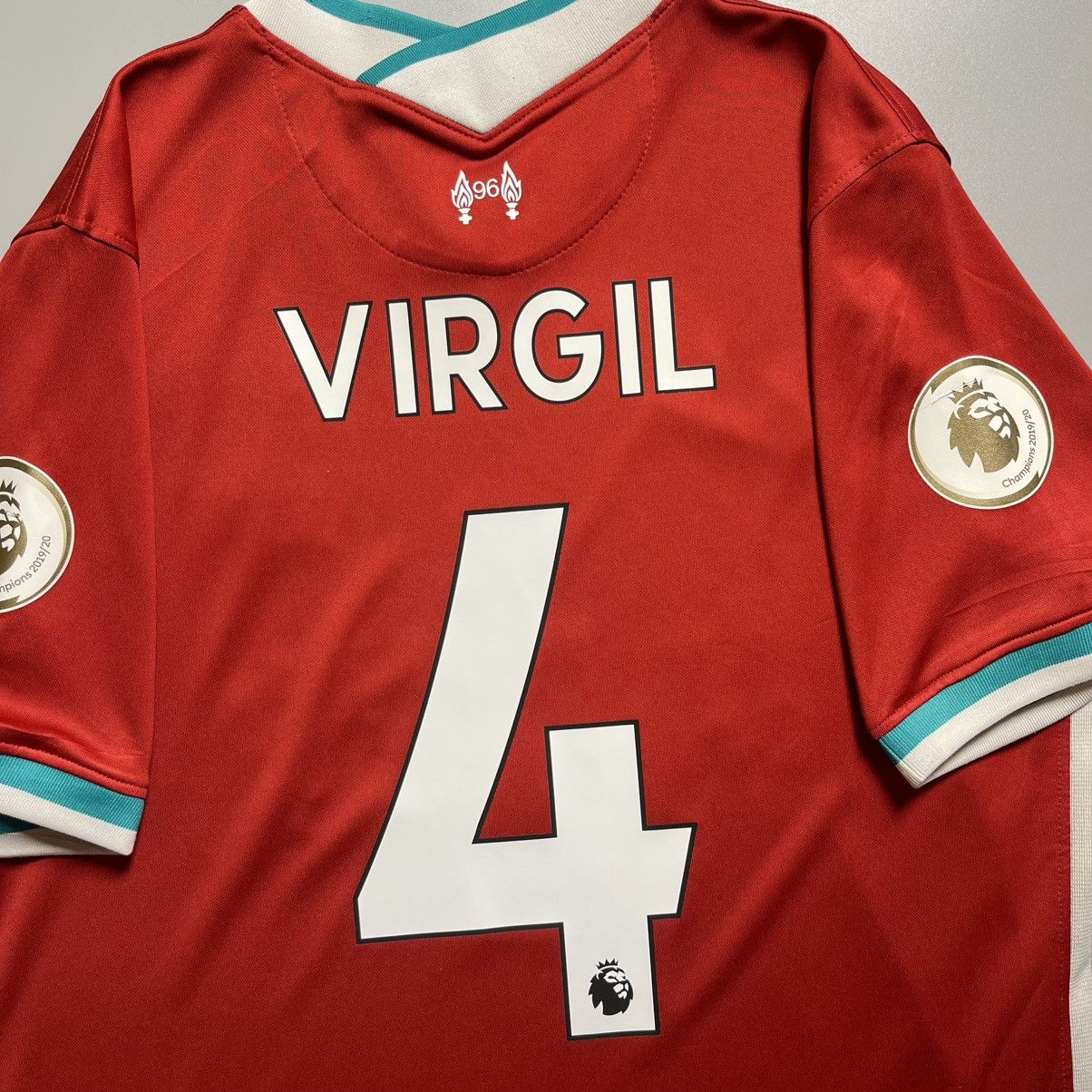 Nike × Vintage LIVERPOOL NIKE 2020/2021 FOOTBALL HOME JERSEY #4 VIRGIL Size US S / EU 44-46 / 1 - 12 Thumbnail