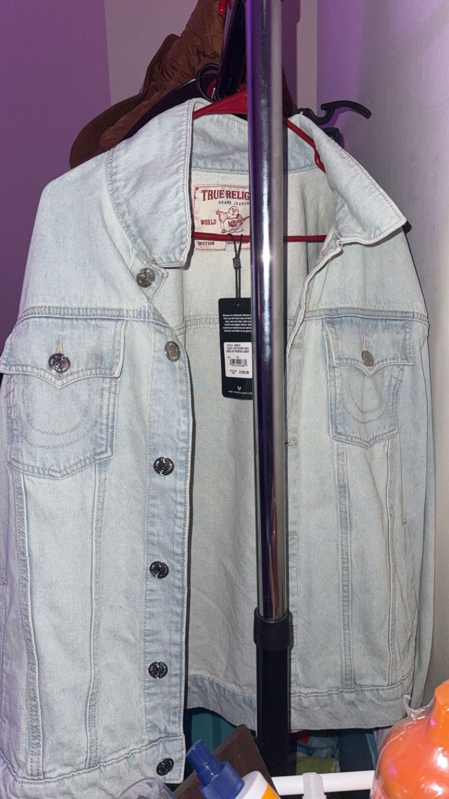 True Religion True Religion Denim Trucker Jacket Size US XL / EU 56 / 4 - 4 Thumbnail