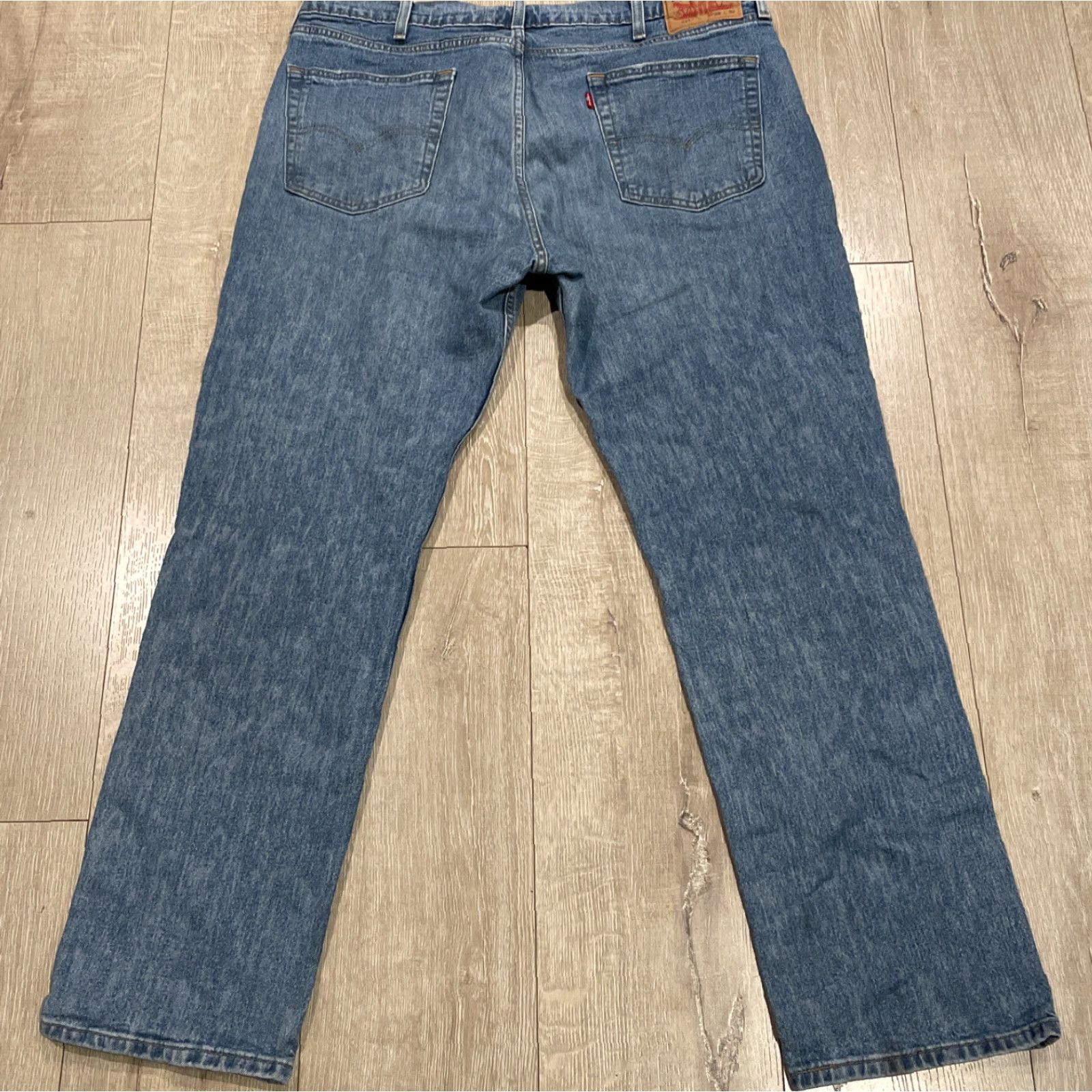 Levi's Levi's 514 Straight Fit Jeans Pants Mens 38x32 Medium Wash Blue 90s Classic Size US 38 / EU 54 - 4 Thumbnail