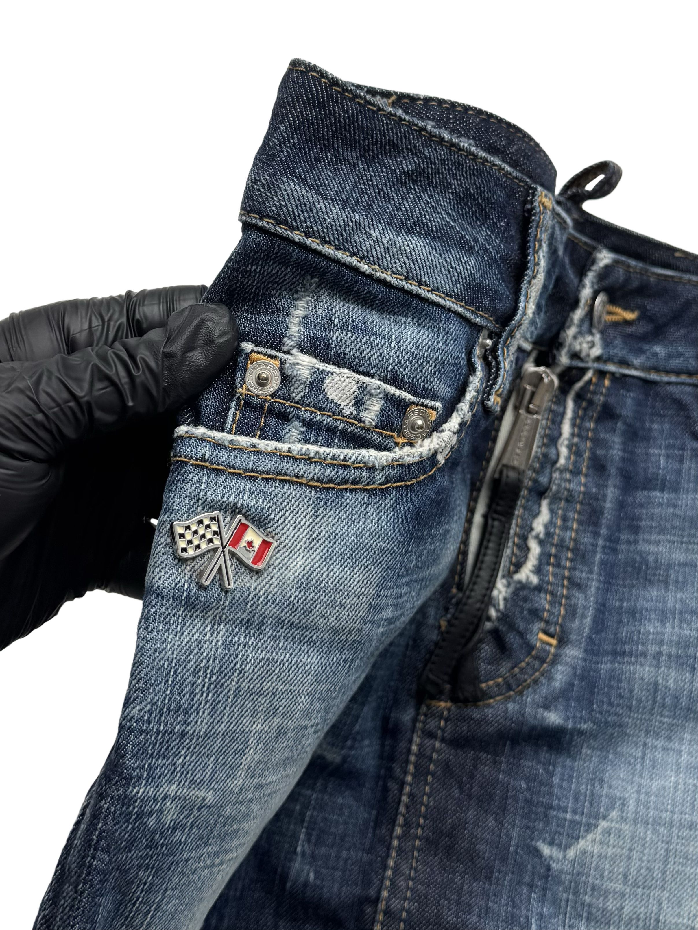 Dsquared2 Dsquared2 Vintage Denim Mini Skirt Low Rise Distressed Y2K Size 27" / US 4 / IT 40 - 3 Thumbnail