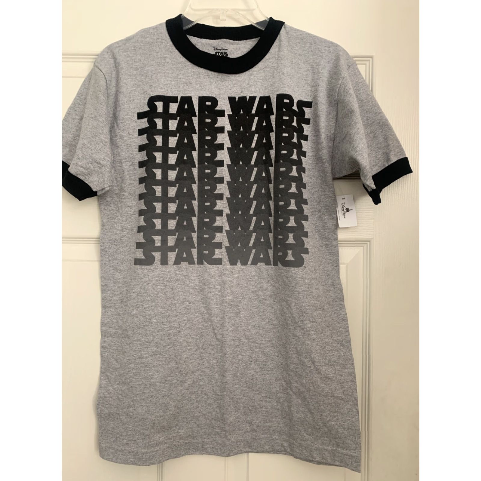 Star Wars Disney Parks Star Wars T-Shirt Mens Small Grey Logo 80s Movie Stars Shirt Crew Neck Short Sleeve Size US S / EU 44-46 / 1 - 6 Thumbnail
