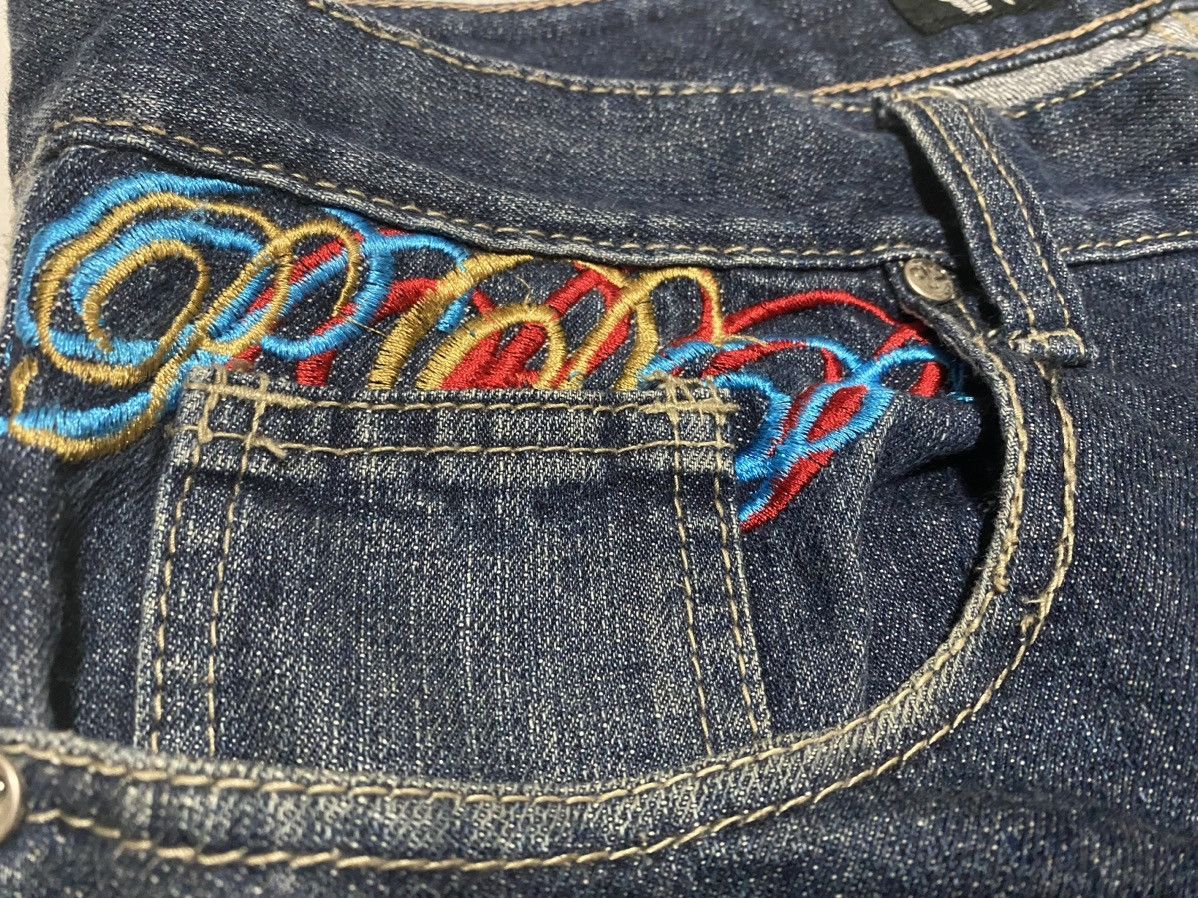 Marc Buchanan Pelle Pelle Multicolor Embroidered Baggy Jeans Size US 36 / EU 52 - 7 Thumbnail