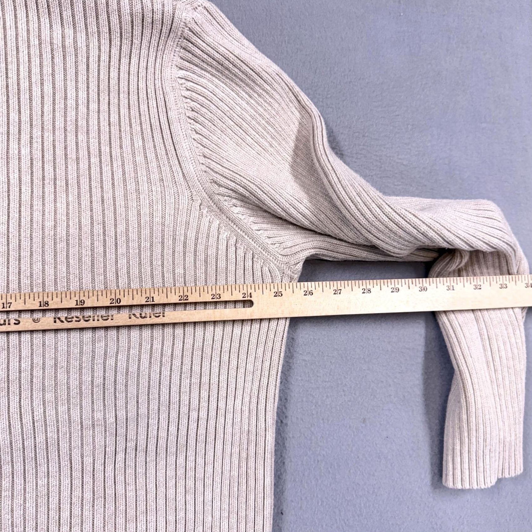 Eddie Bauer Eddie Bauer Sweater Mens XL Beige V-Neck Cotton Knit Pullover Casual Size US XL / EU 56 / 4 - 4 Thumbnail