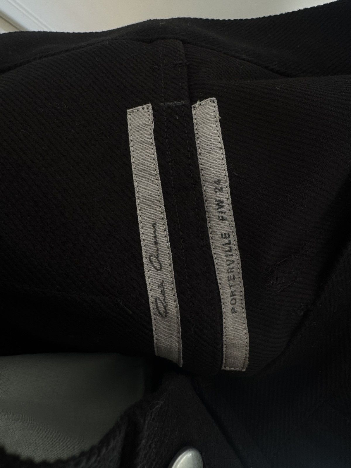 Rick Owens Rick Ownes FW '24 Black Porterville Pants Size US 30 / EU 46 - 5 Thumbnail