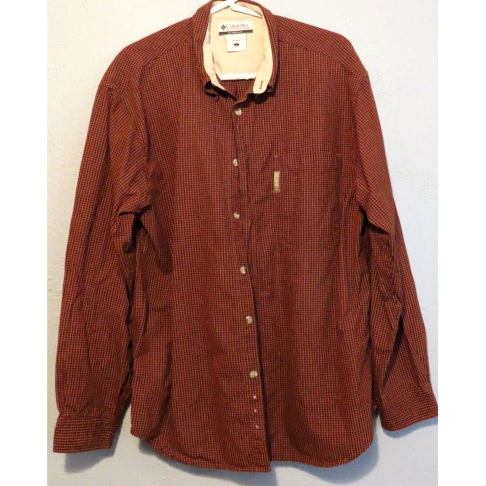 Vintage Columbia Shirt Mens Large Red Plaid Long Sleeve Button Down Shirt Sportswear Size US L / EU 52-54 / 3 - 2 Thumbnail