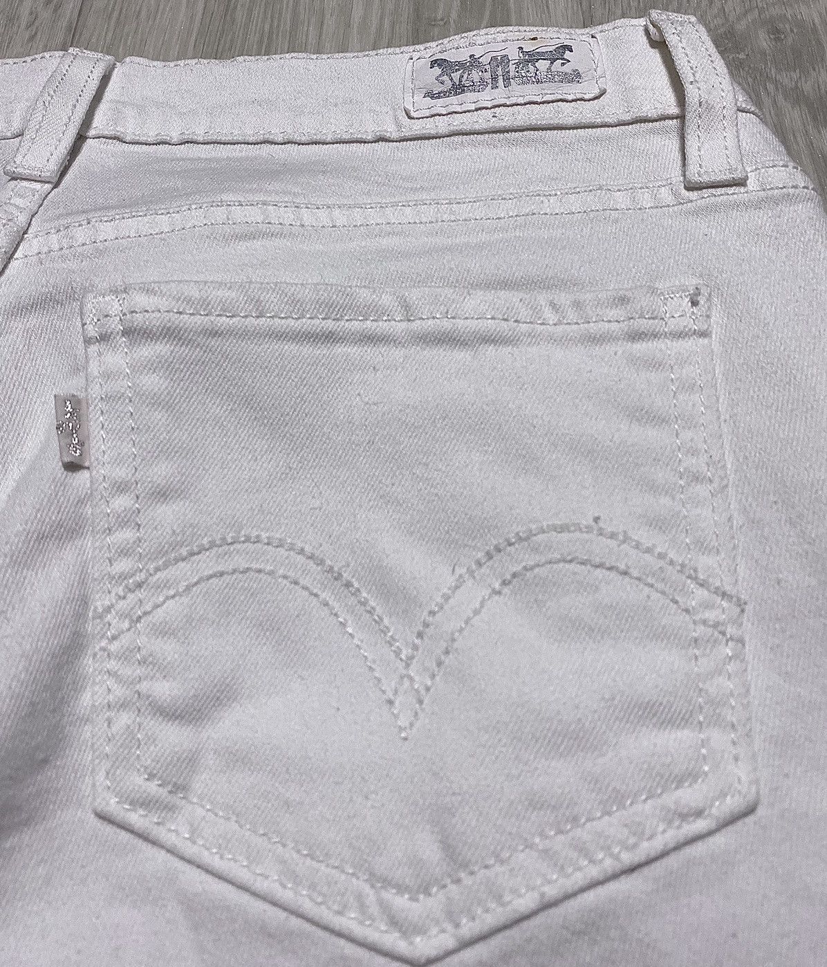 Levi's Vintage Clothing Levi’s 524 Skinny Strip Stitched Torn Distressed Jeans Denim Size 29" - 23 Thumbnail
