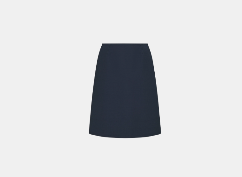 Dior o1w1db11225 451J09 Mini Skirt in Blue Size 25" / US 0 / IT 36 - 1 Thumbnail