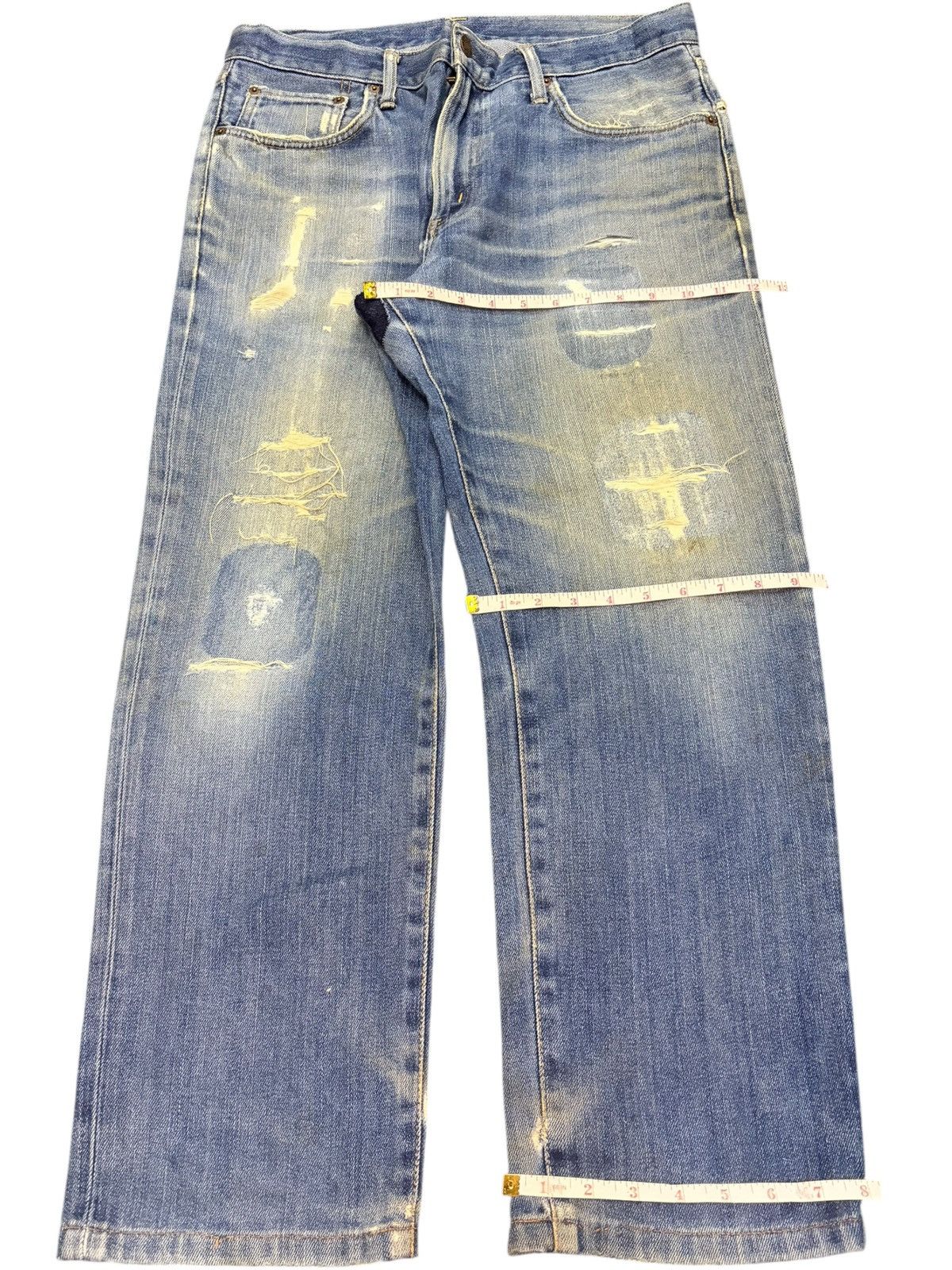 Edwin Japanese Edwin 503 Patches Distressed Loose Jeans Size US 32 / EU 48 - 8 Thumbnail