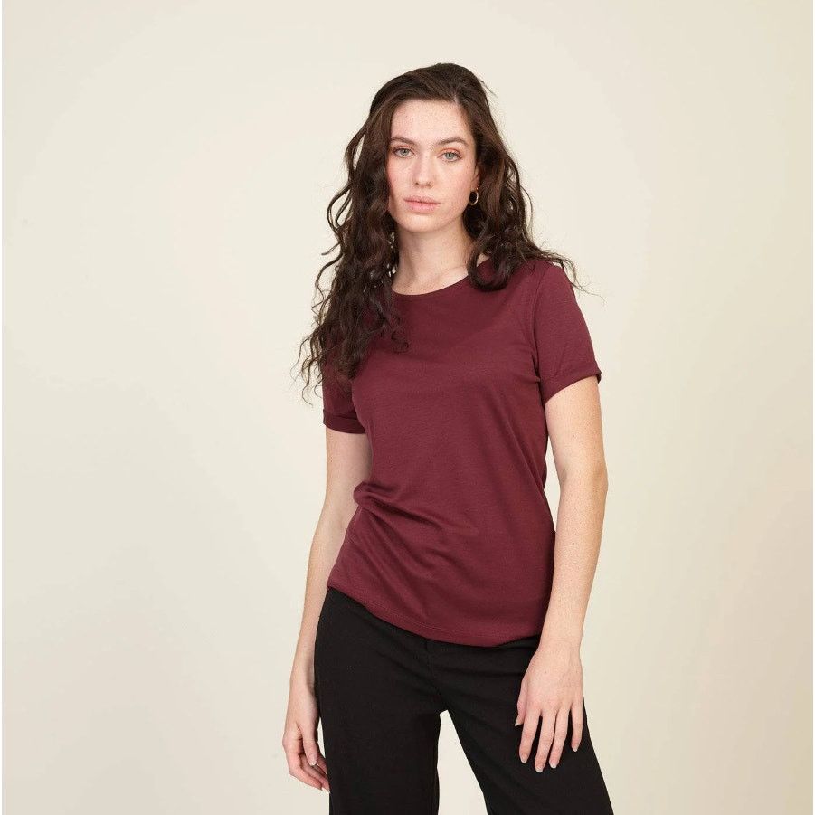 Other Muntagnard x Swiss Maroon Tshirt Recycled Wood Large Size L / US 10 / IT 46 - 1 Thumbnail